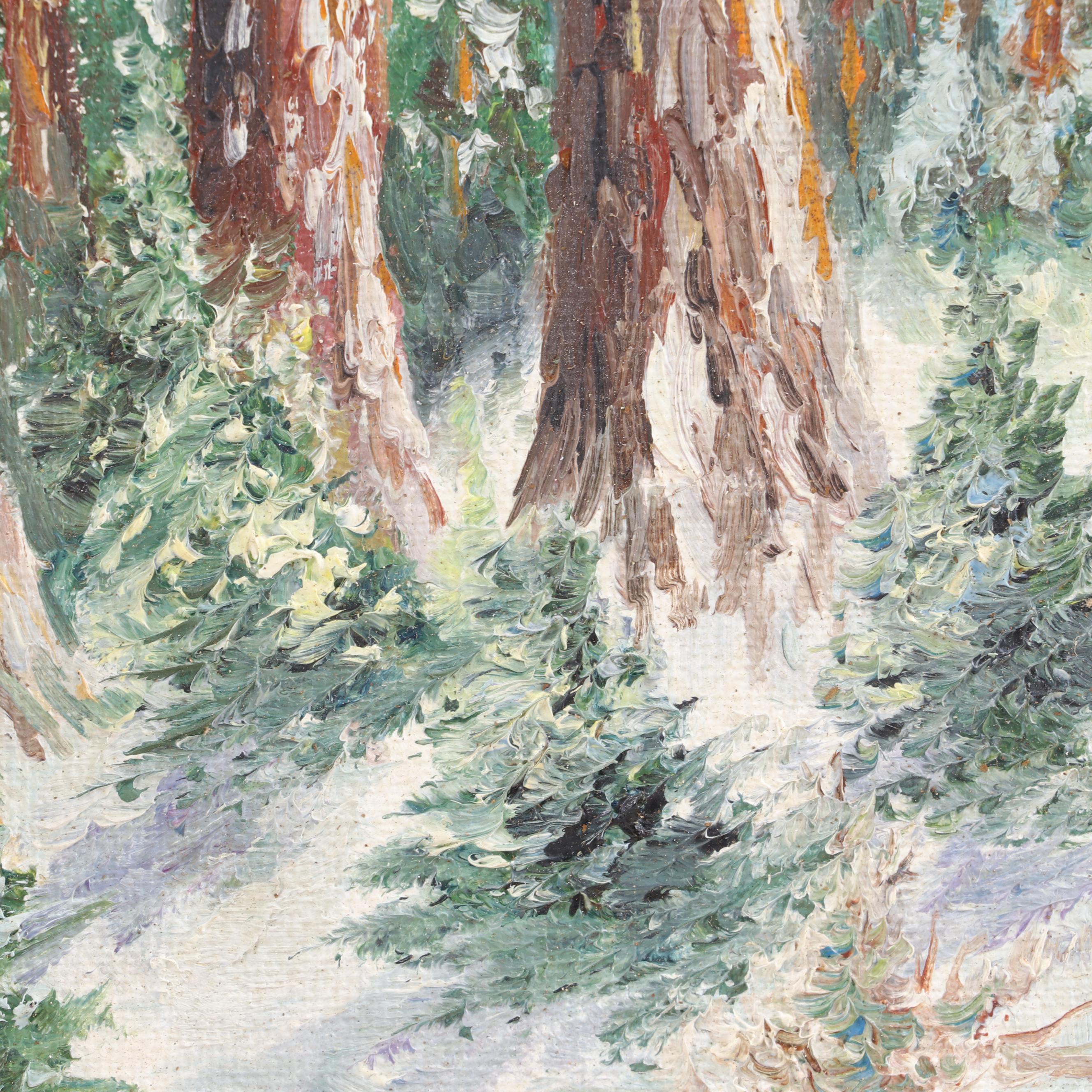 Paul Meinberg Oil Painting "Mountain Winter"