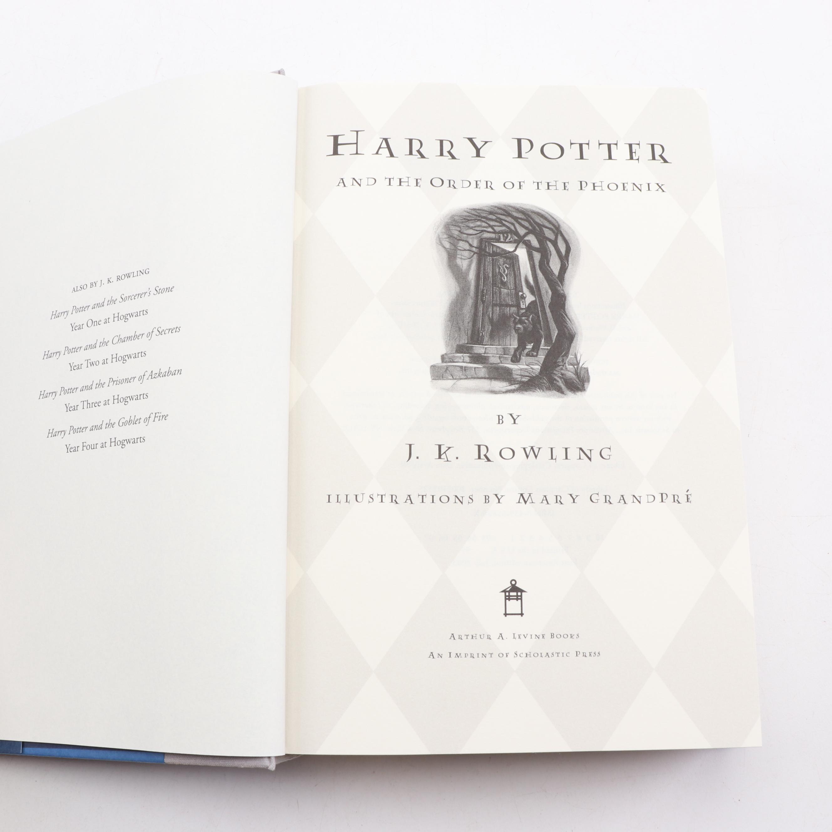 First American Edition "Harry Potter" Complete Set by J.K. Rowling