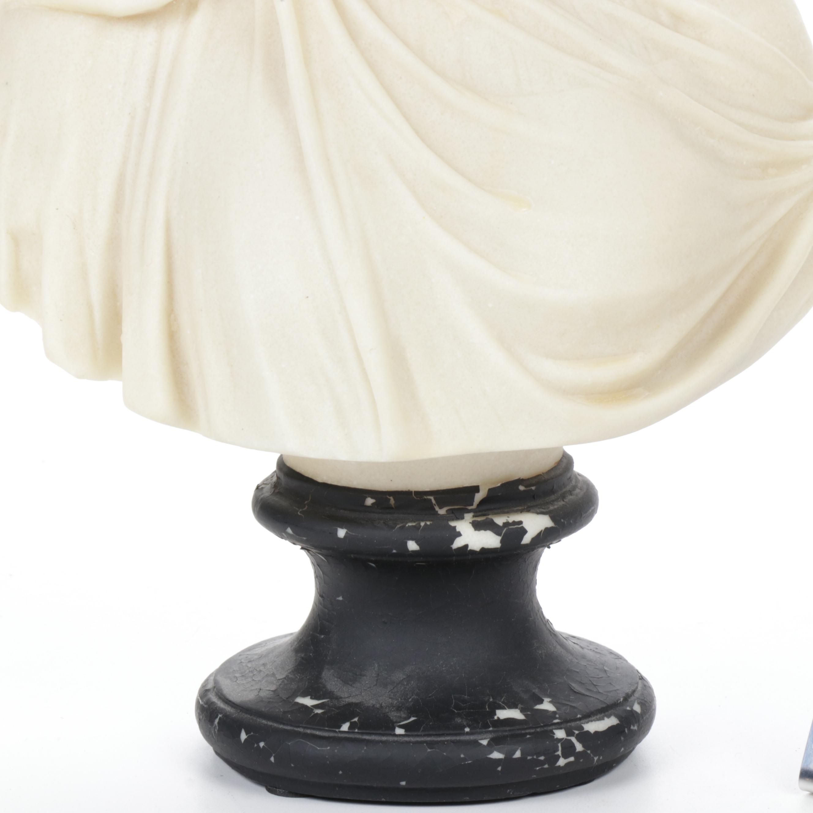A. Filli Reproduction Resin Sculpture "The Veiled Maiden"