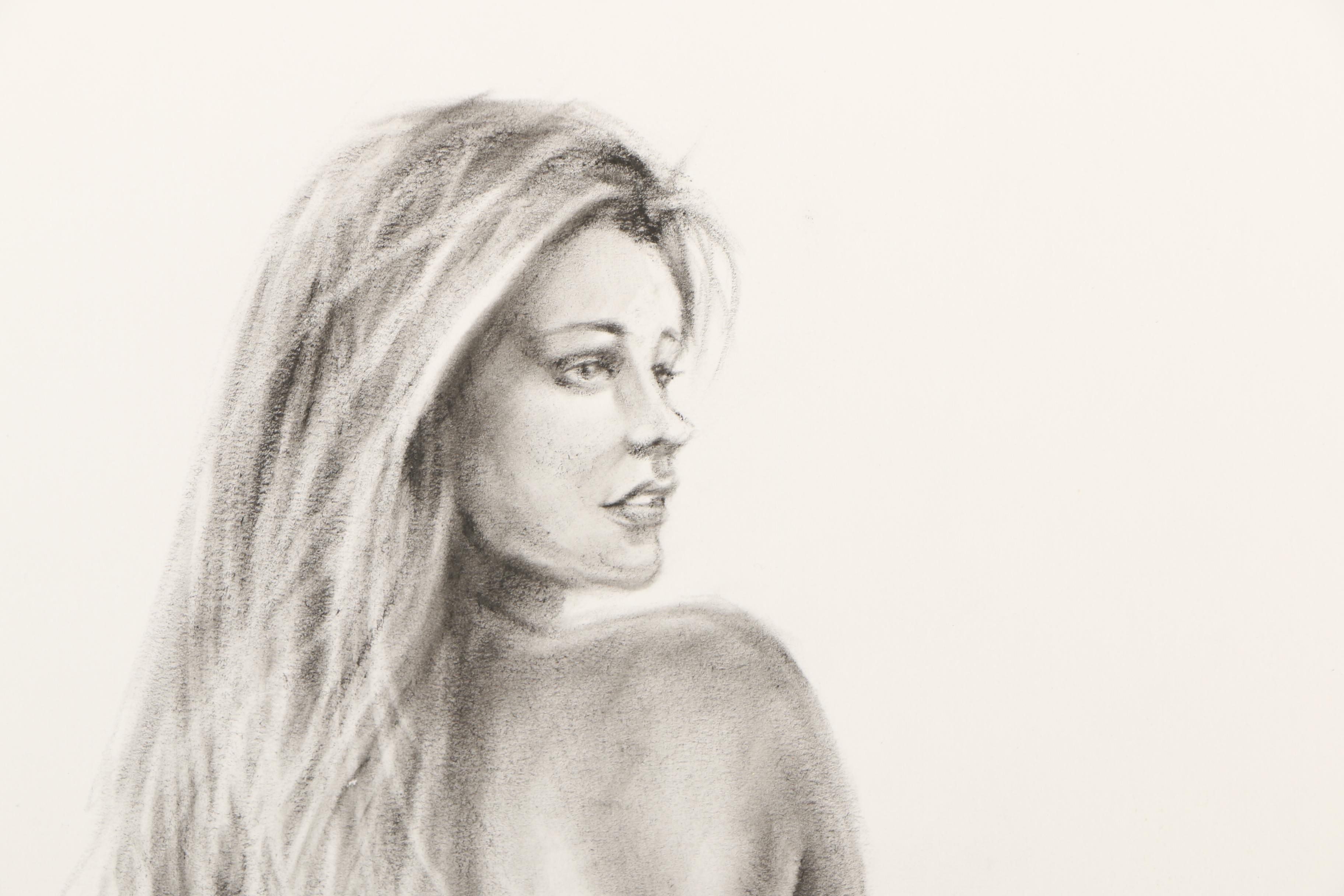 Inga Khanarina Nude Female Oil Painting