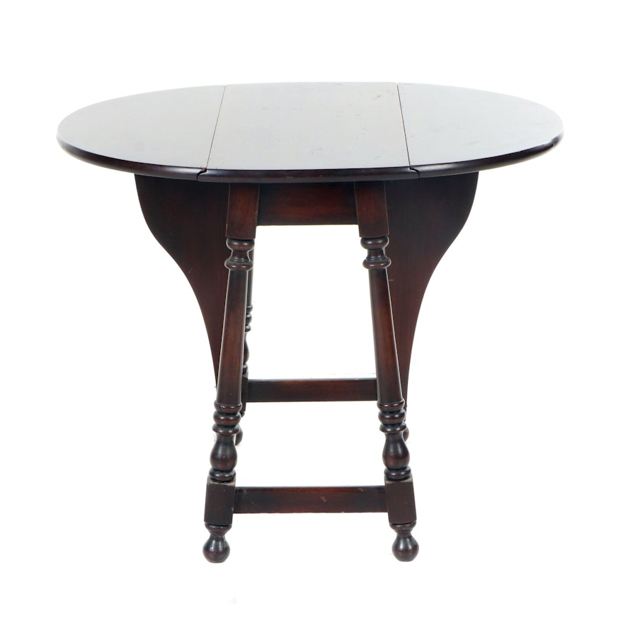 William and Mary Style Mahogany Butterfly Table, Early to Mid 20th Century