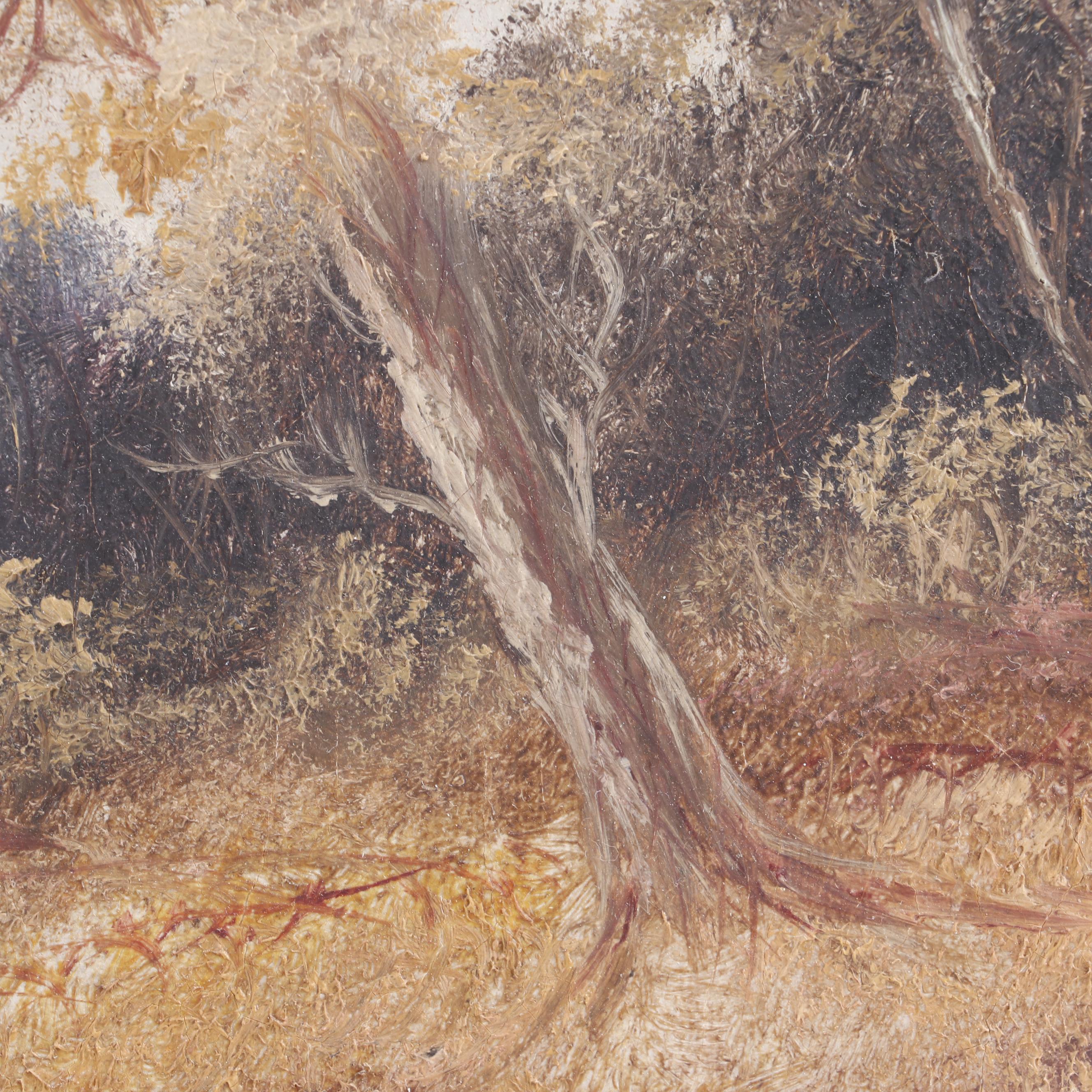 J. Herbert Late 19th Century Landscape Oil Painting