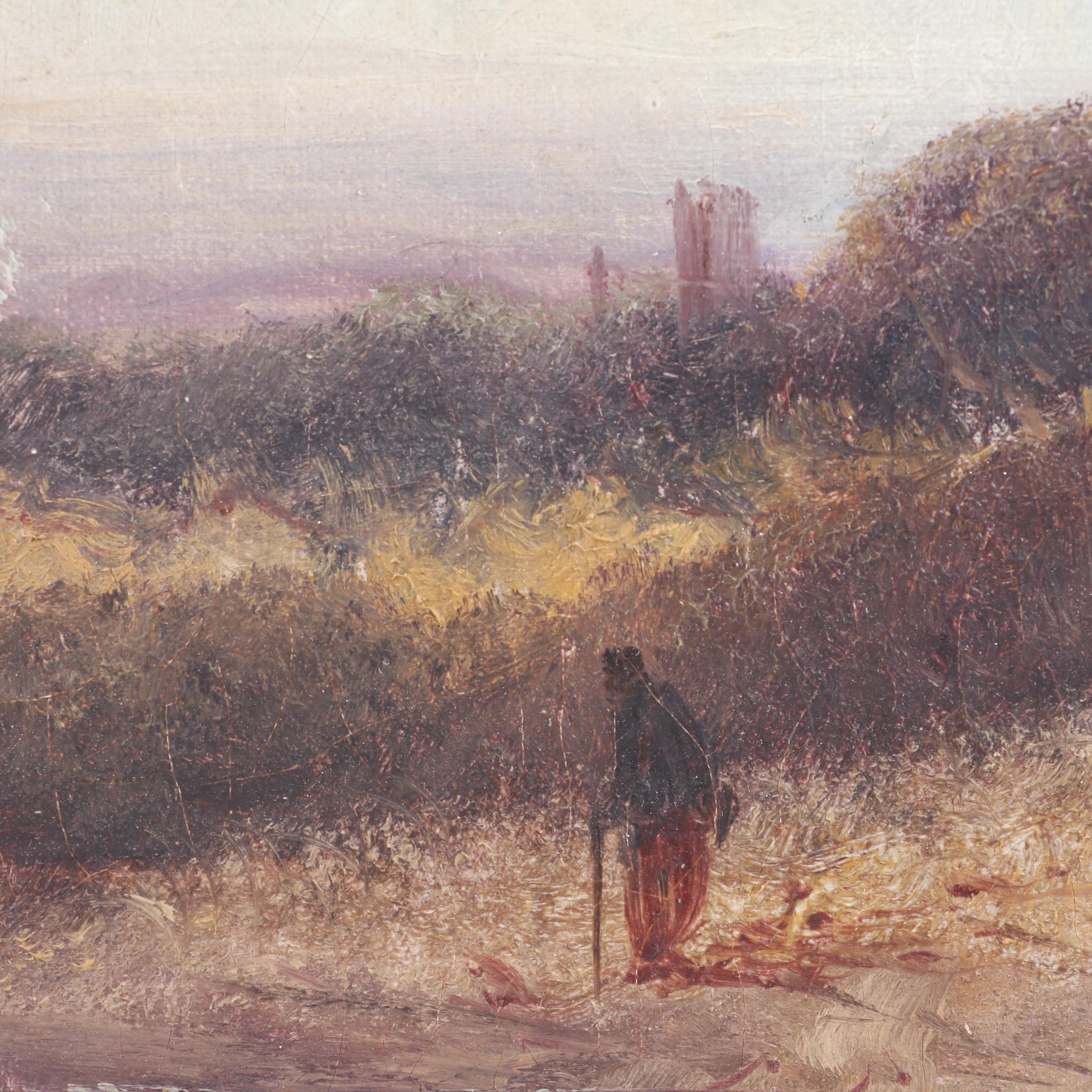 J. Herbert Late 19th Century Landscape Oil Painting