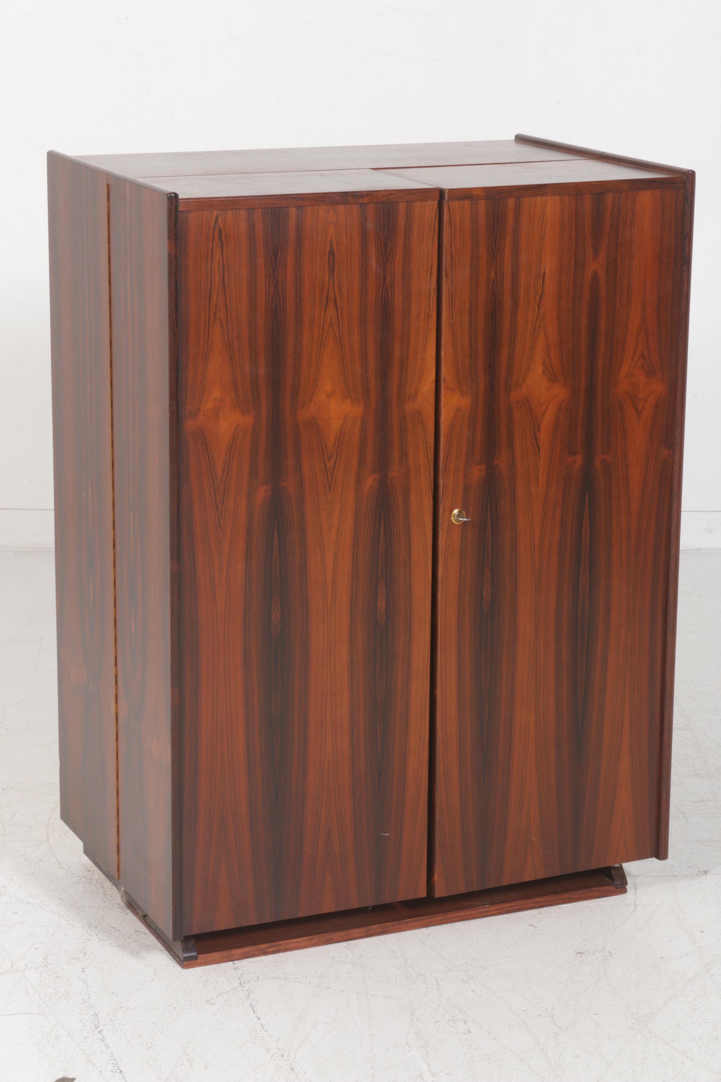 Danish Mid-Century Modern Fold Out Desk in the Style of Glasdam Jensen