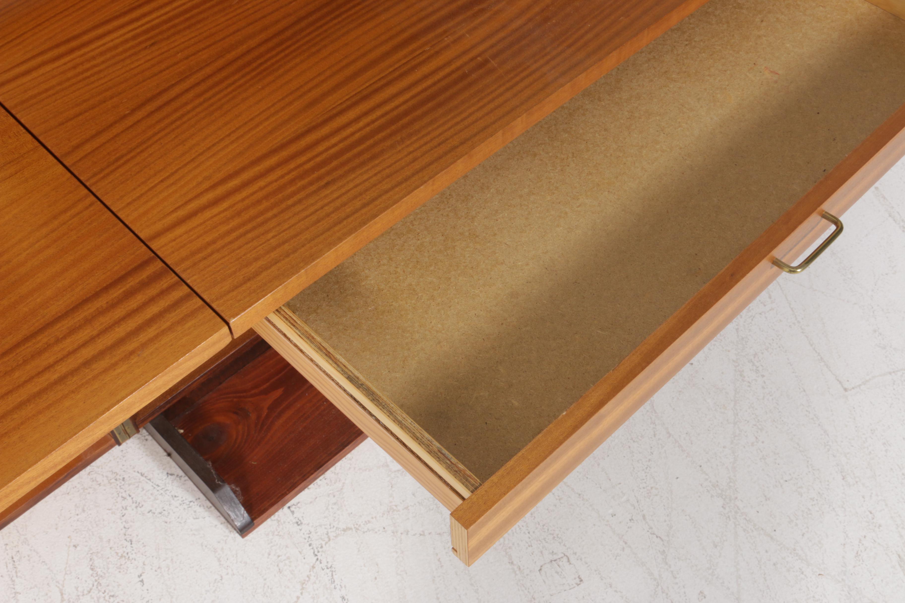 Danish Mid-Century Modern Fold Out Desk in the Style of Glasdam Jensen