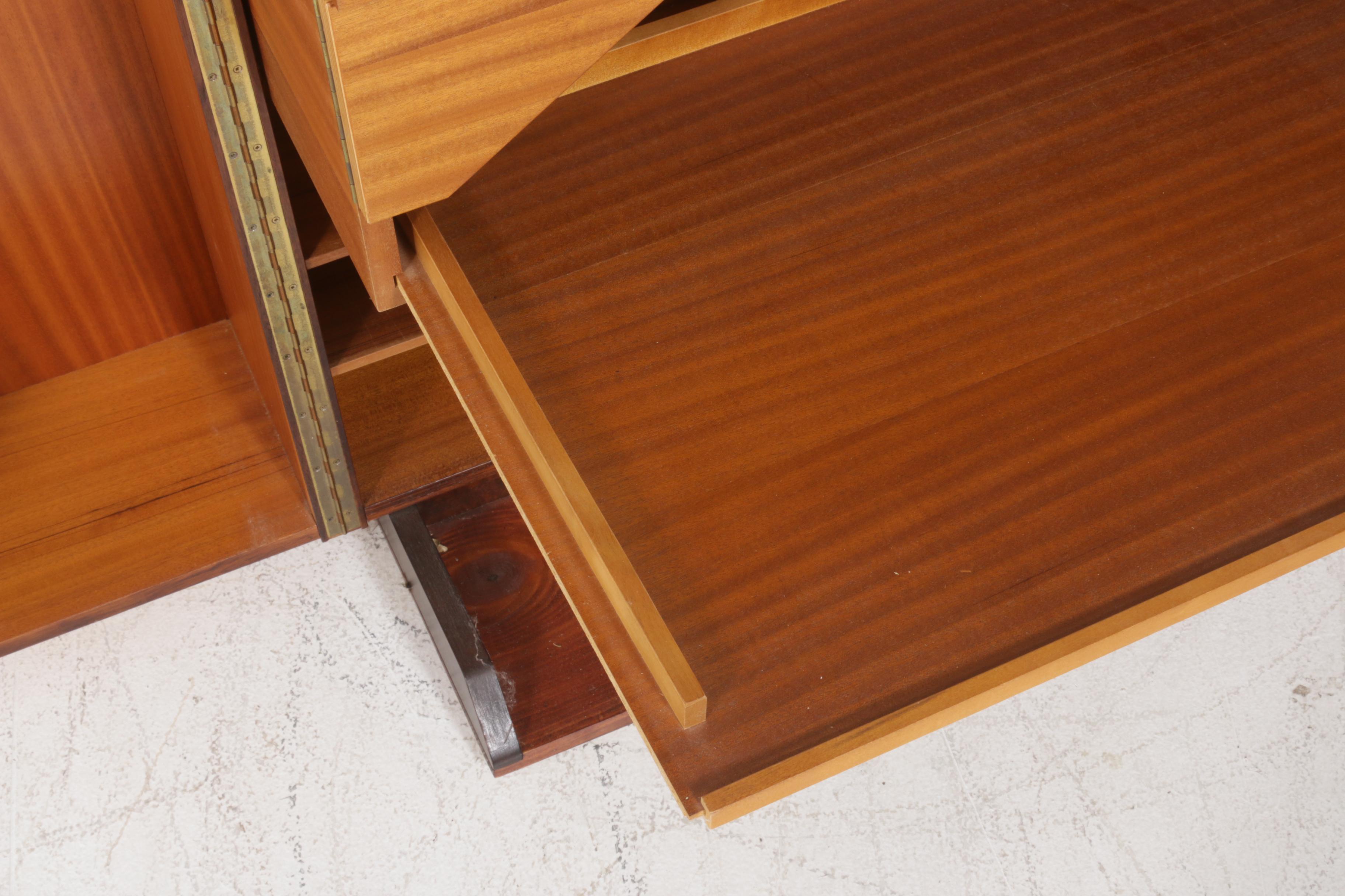 Danish Mid-Century Modern Fold Out Desk in the Style of Glasdam Jensen