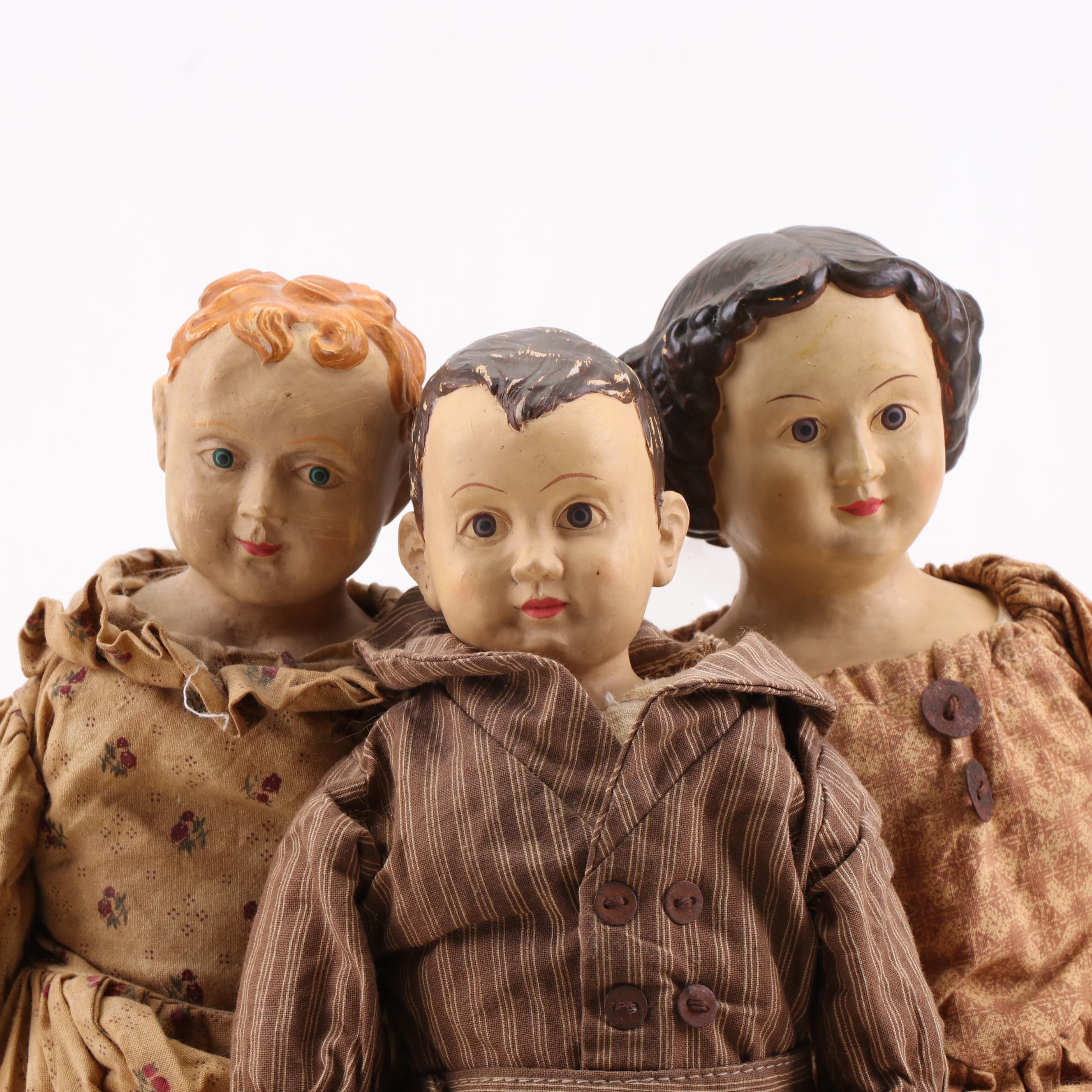 Honey and Me INC Ceramic and Cloth Dolls