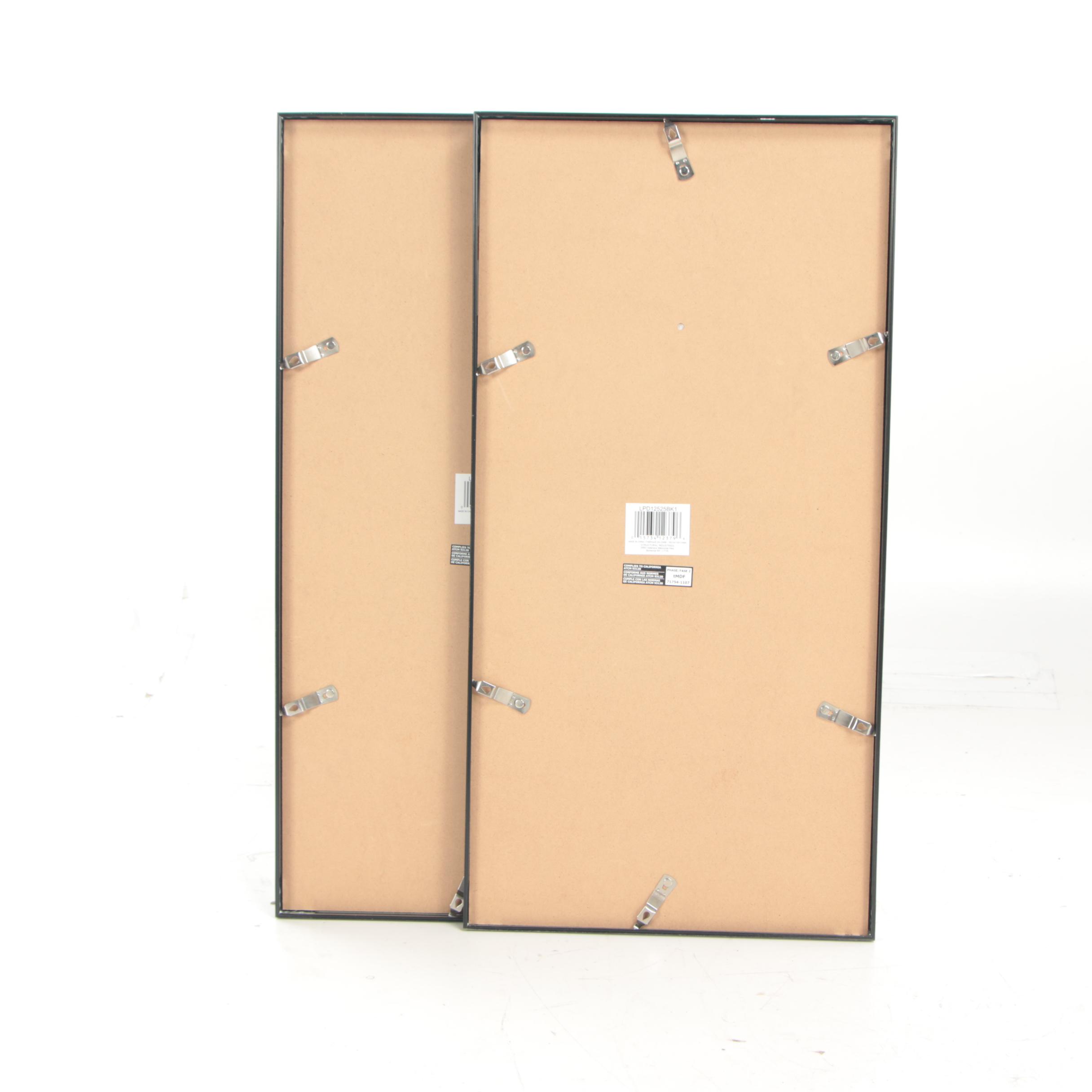 Framed Budweiser Clydesdale Horses Foldout Postcards, Vintage