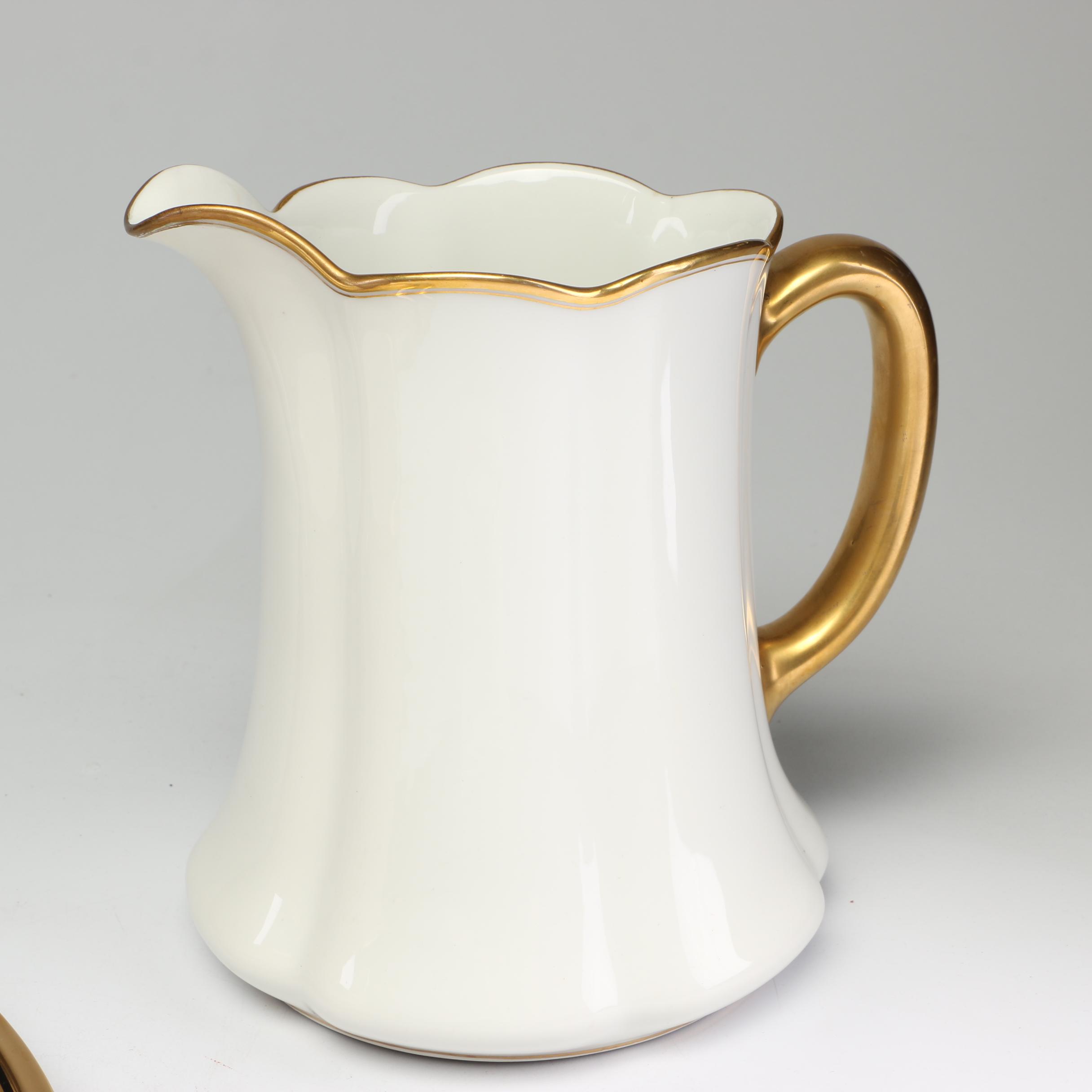 Lenox "Eclipse" Porcelain Serveware and Haviland Limoges Pitcher