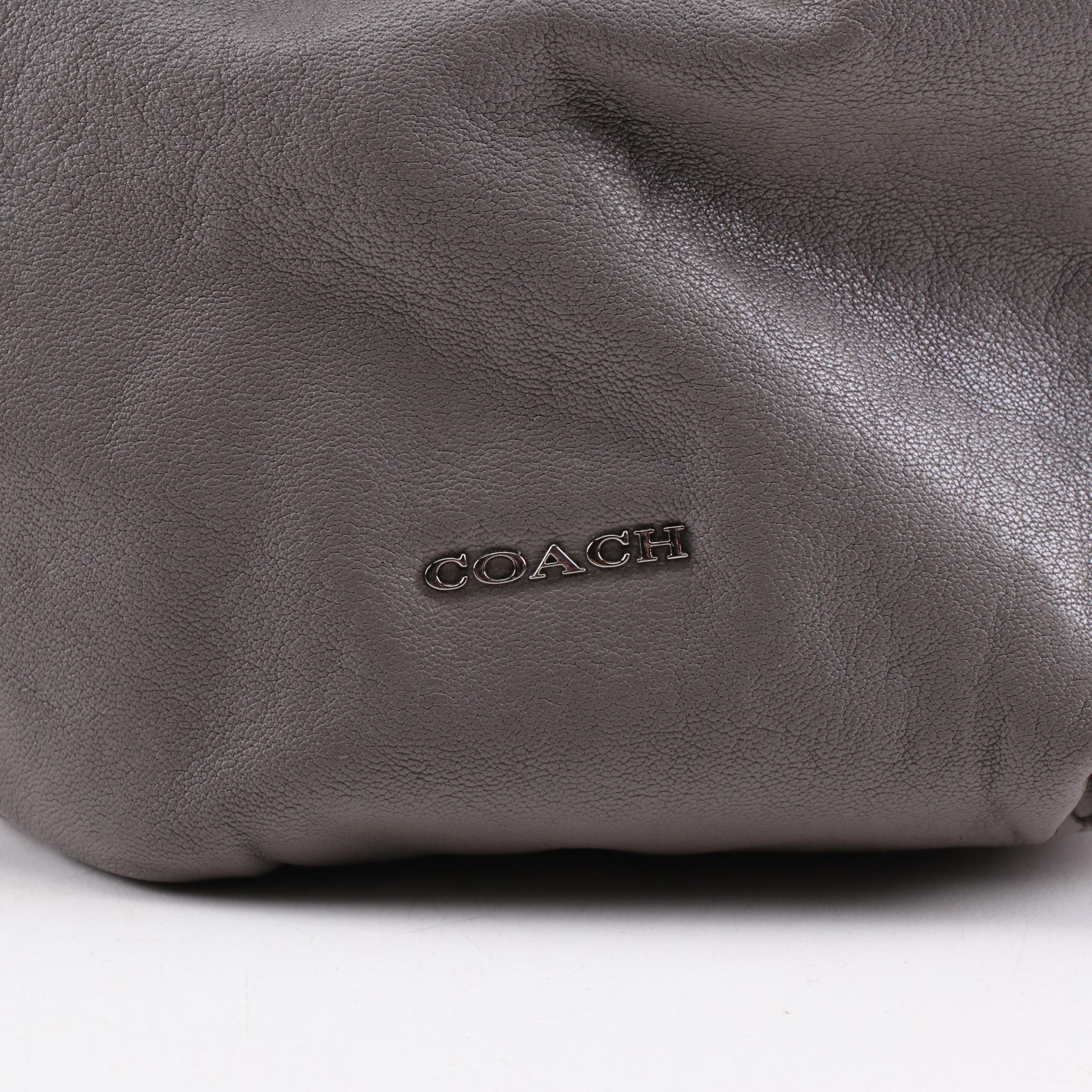 Coach Madison Op Art Canvas and Leather Shoulder Bag