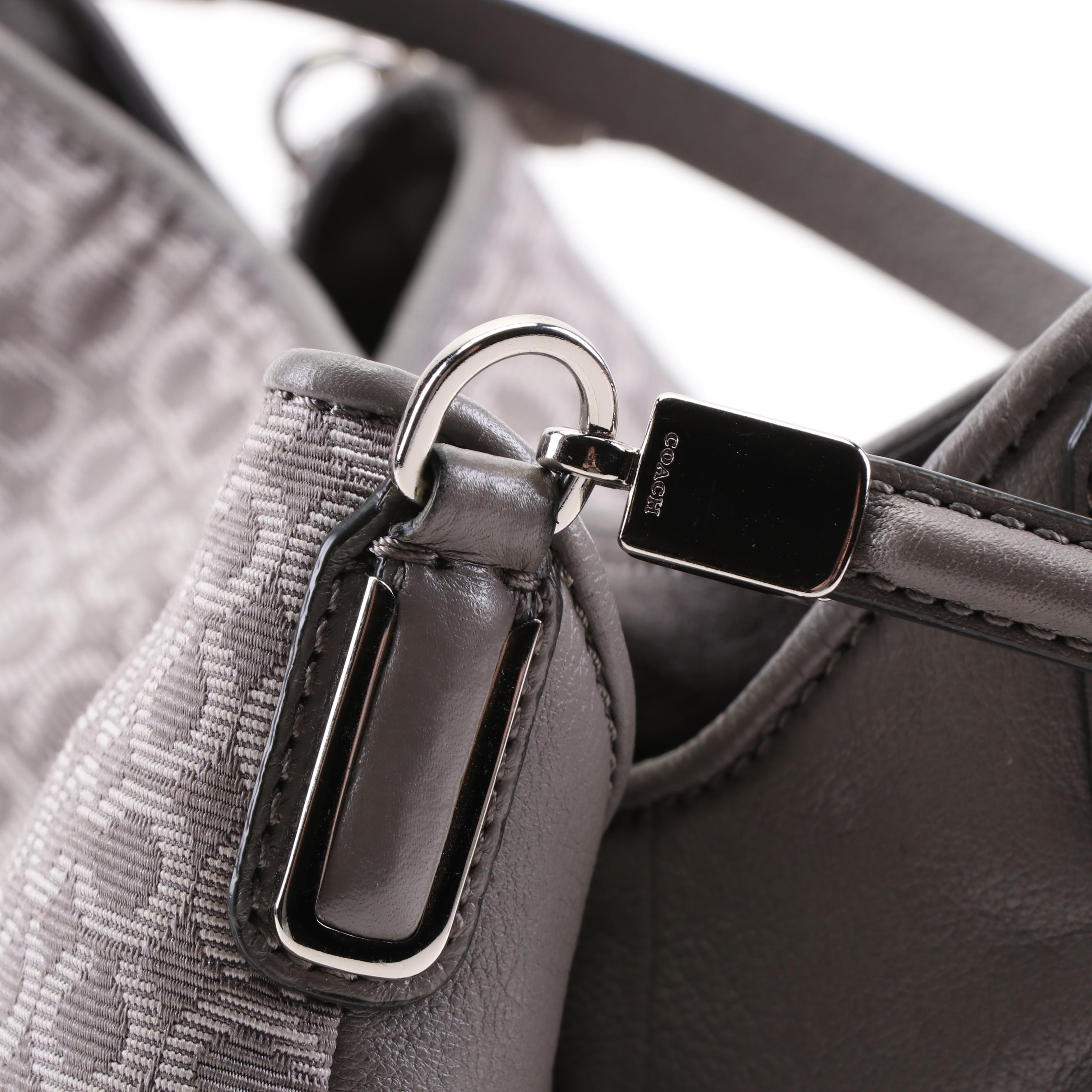 Coach Madison Op Art Canvas and Leather Shoulder Bag