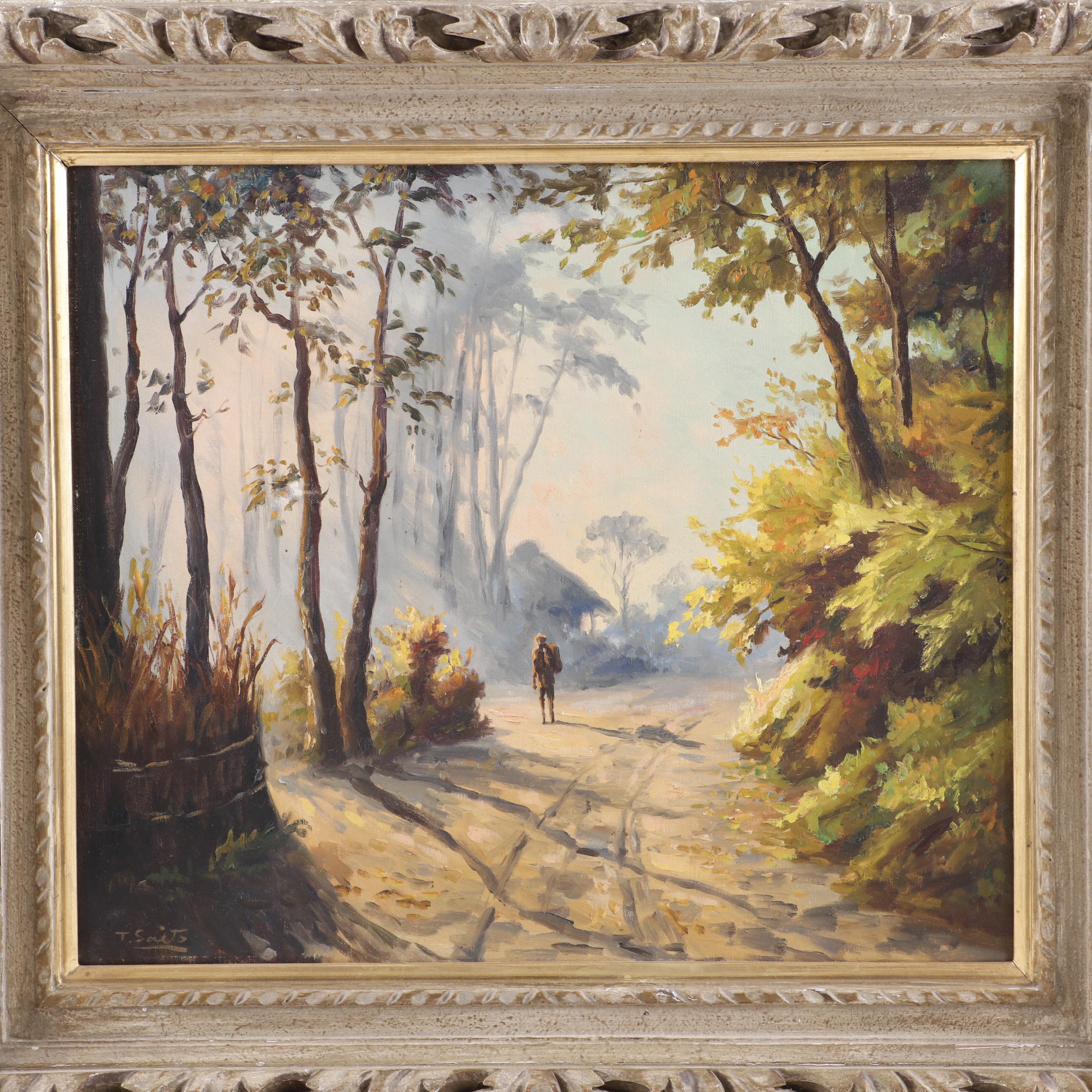 Toyosaku Toyo Saito Landscape Oil Painting