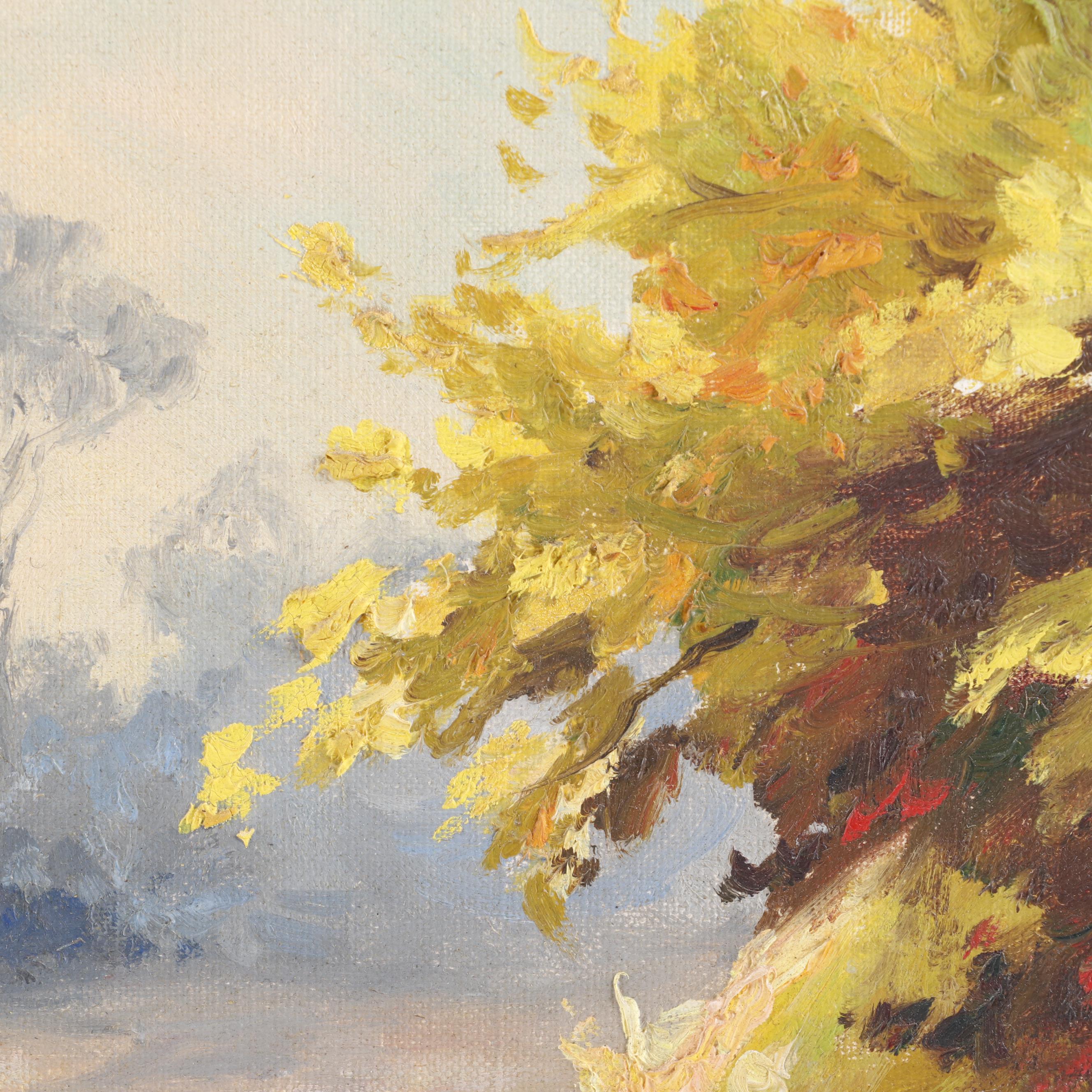 Toyosaku Toyo Saito Landscape Oil Painting