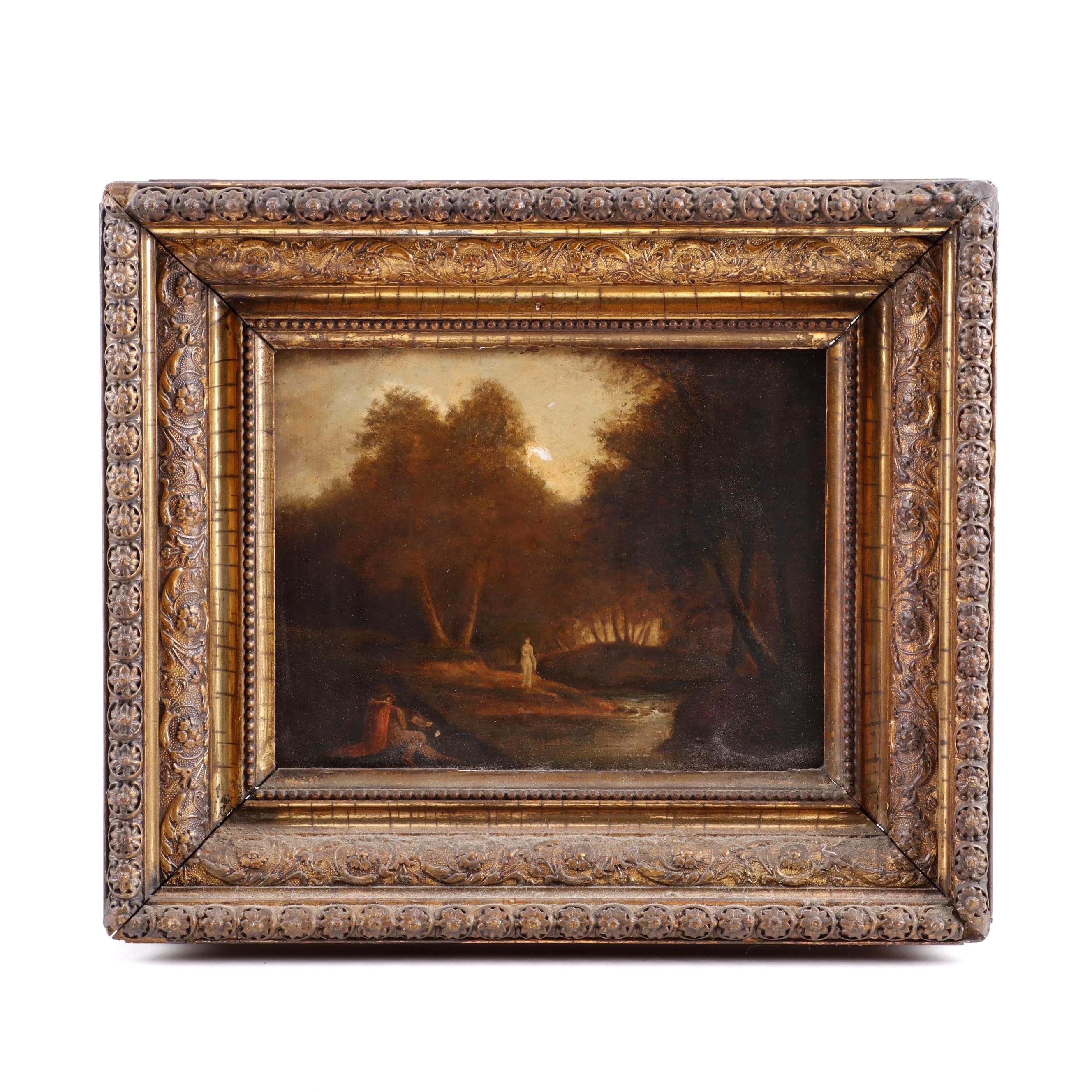 19th Century Pastoral Oil Painting