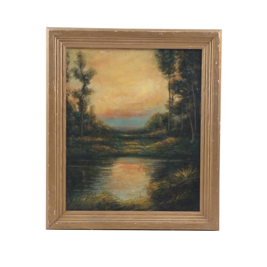 20th Century Landscape Oil Painting