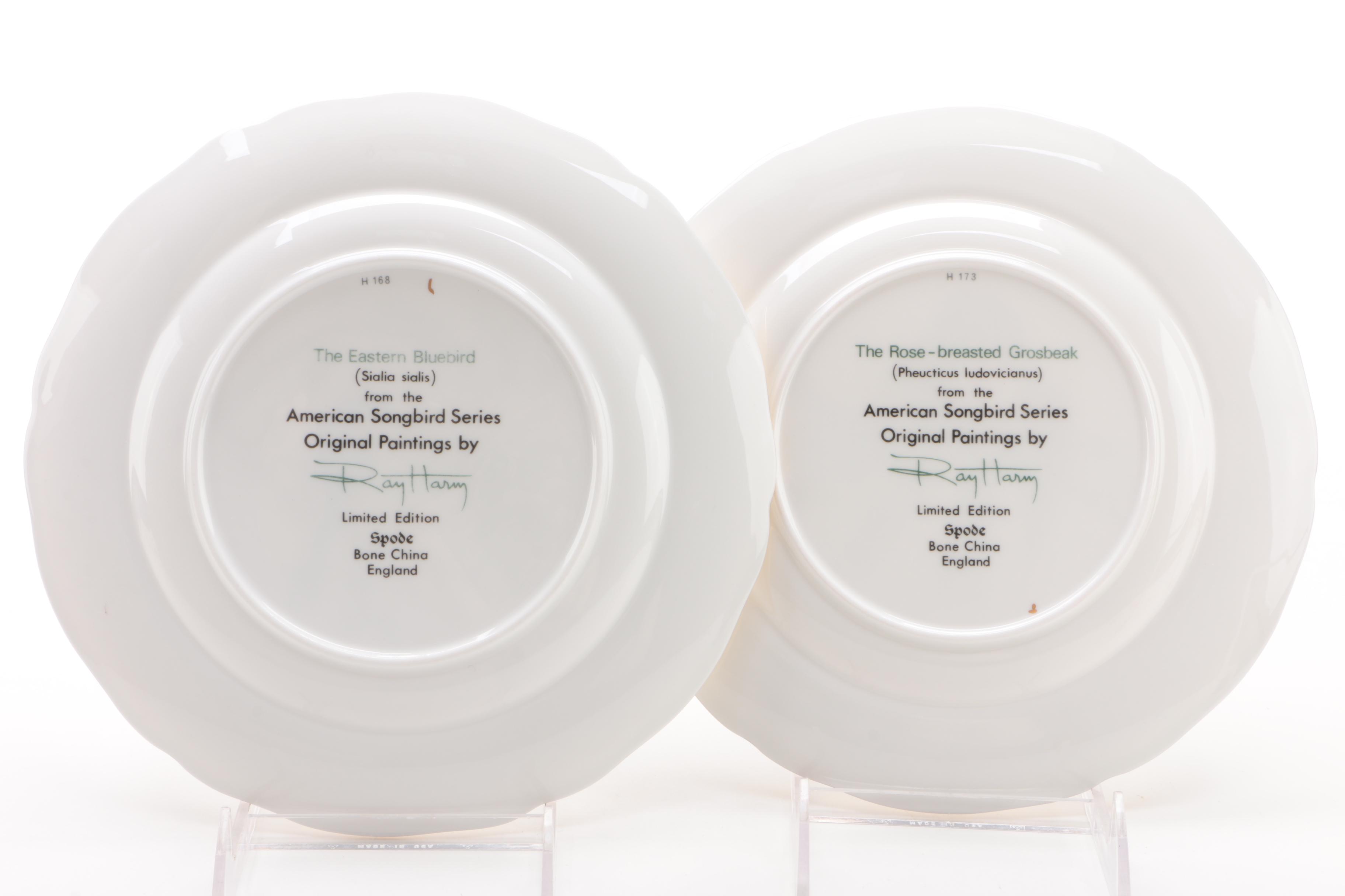 Limited Edition Spode "American Songbird" Series by Ray Harm Collector Plates