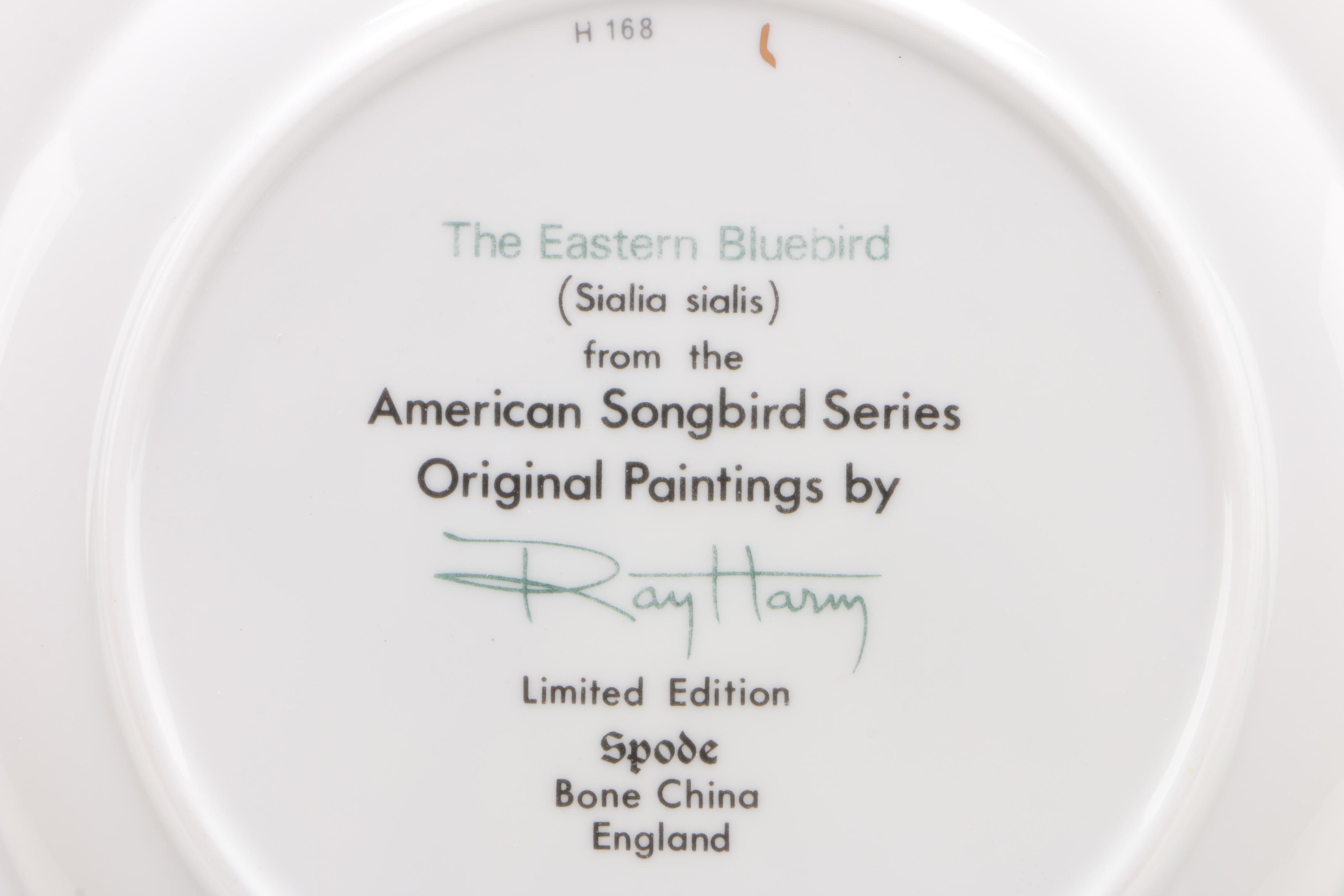 Limited Edition Spode "American Songbird" Series by Ray Harm Collector Plates