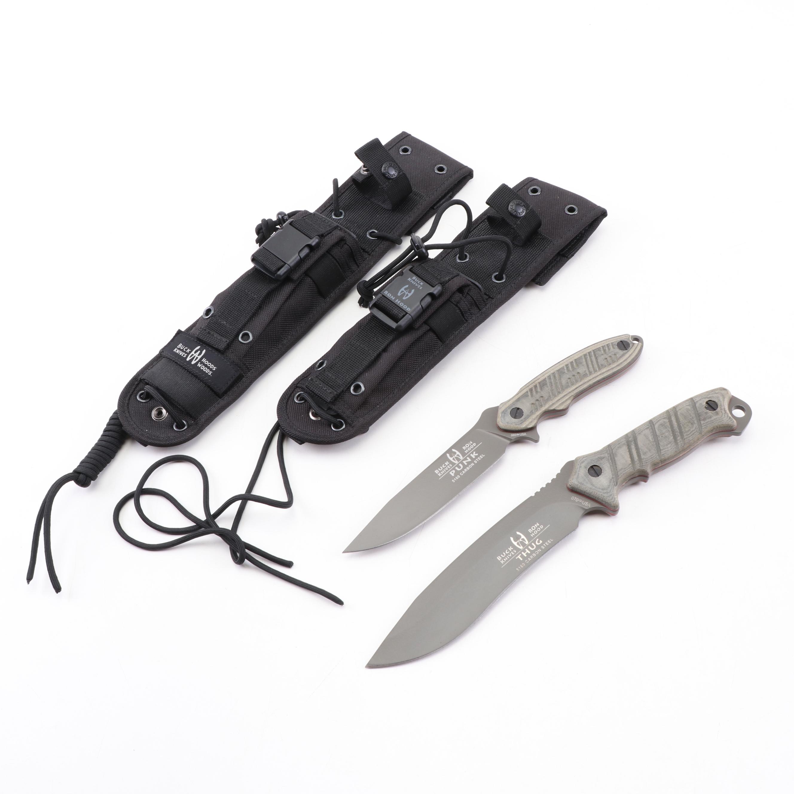 Ron Hood for Buck Knives "Punk" and "Thug" Survival Knives