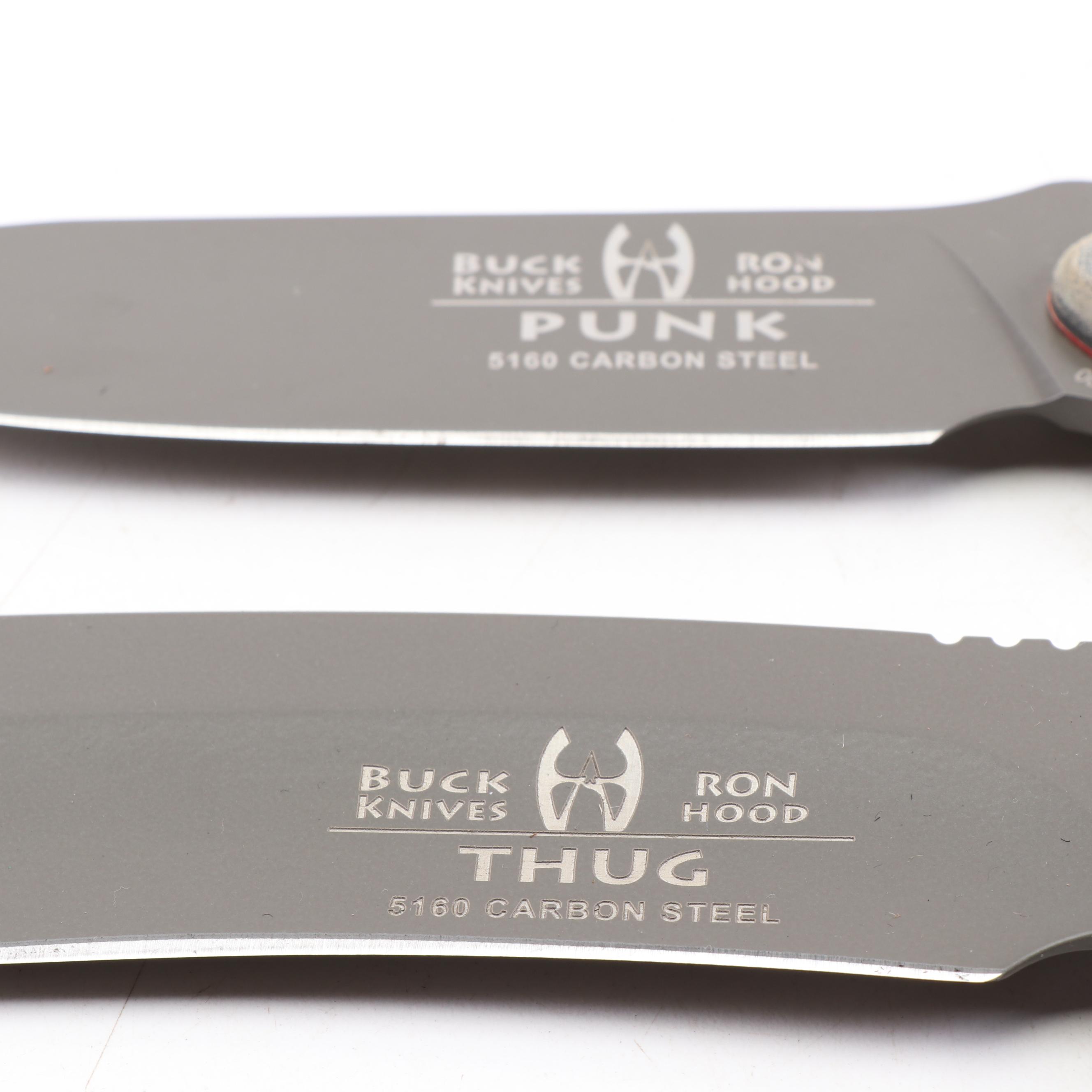 Ron Hood for Buck Knives "Punk" and "Thug" Survival Knives