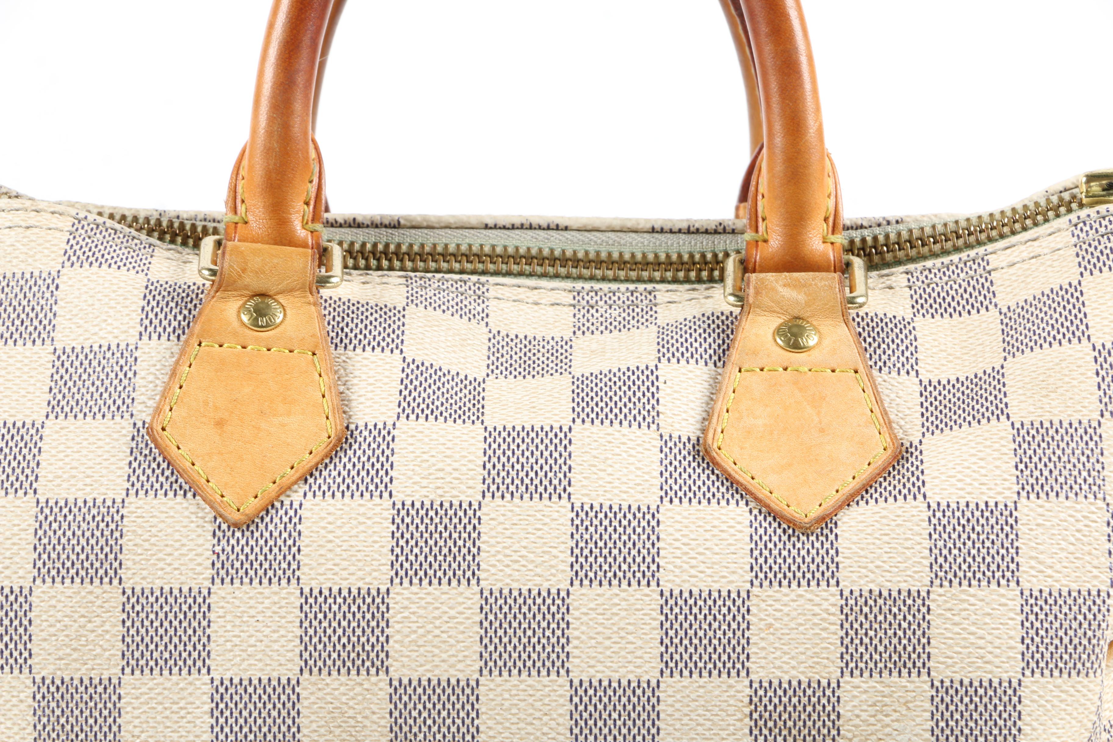 Louis Vuitton Paris Speedy 25 in Damier Azur Canvas