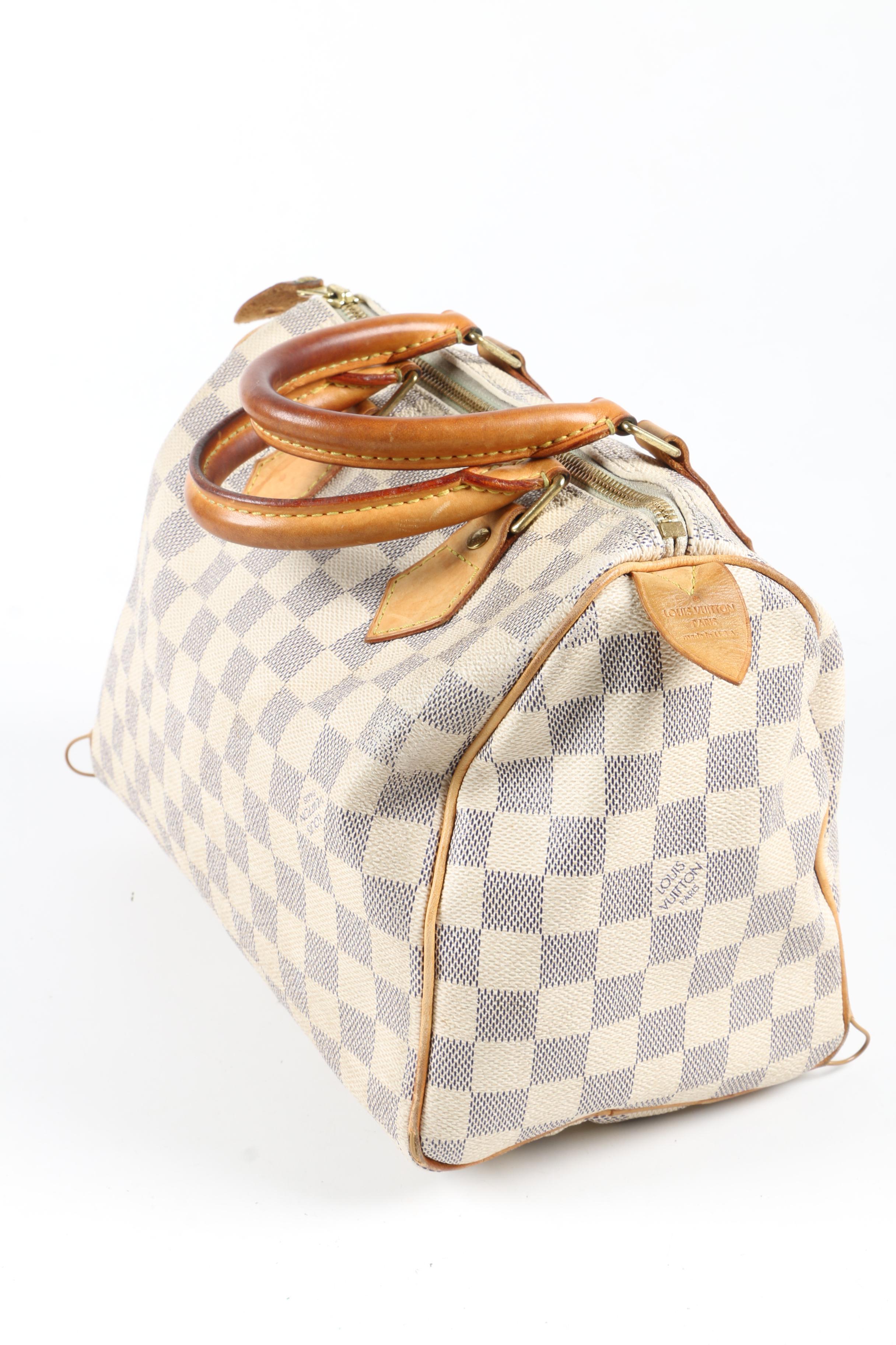 Louis Vuitton Paris Speedy 25 in Damier Azur Canvas