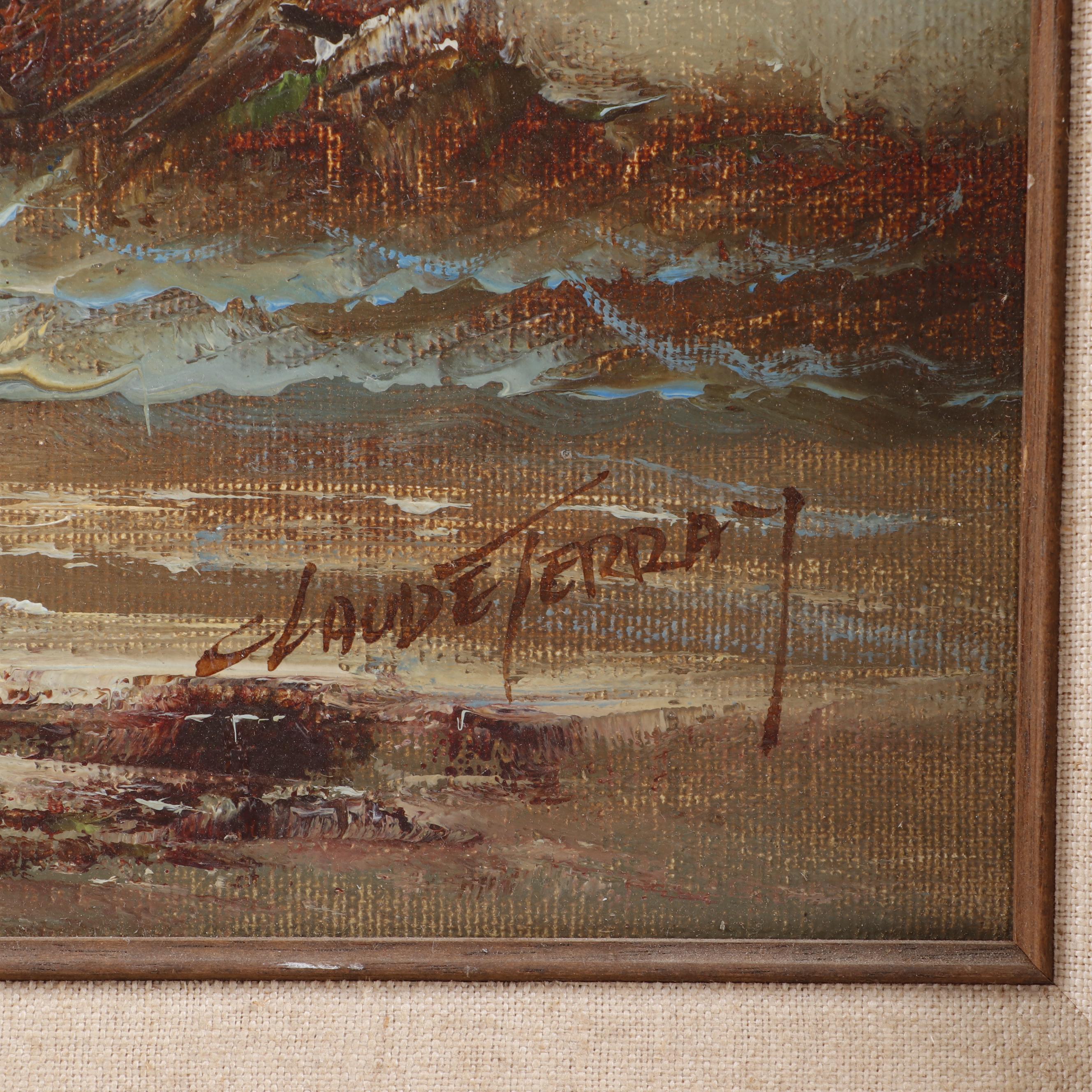 Claude Terray Seascape Oil Painting