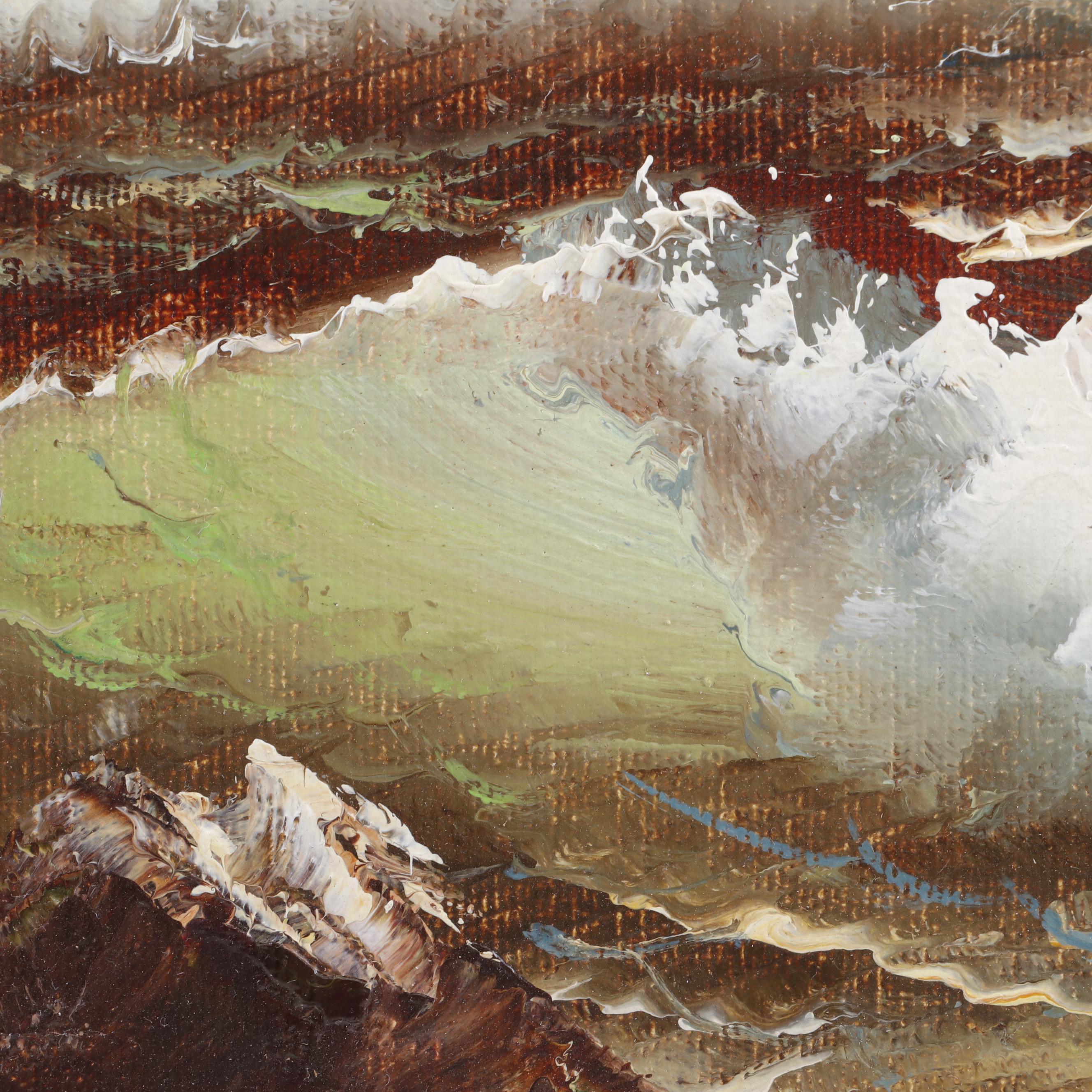 Claude Terray Seascape Oil Painting