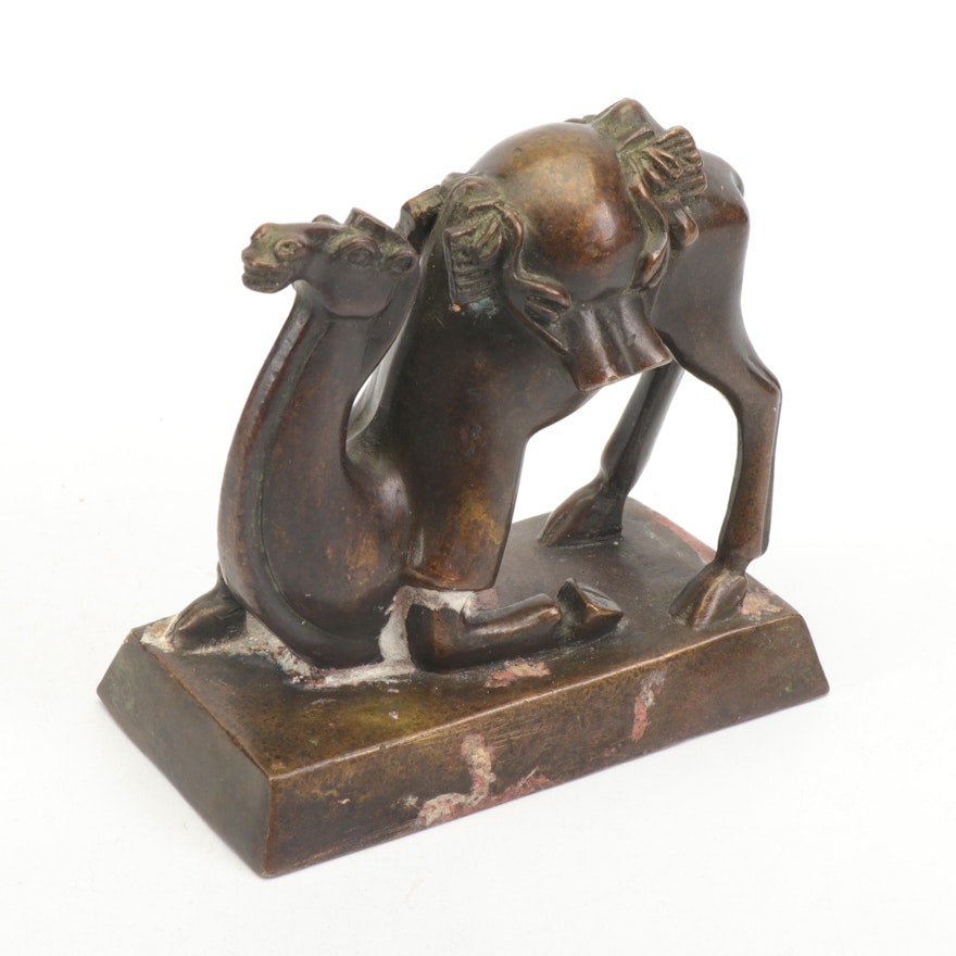 Chinese Bronze Camel Figurine