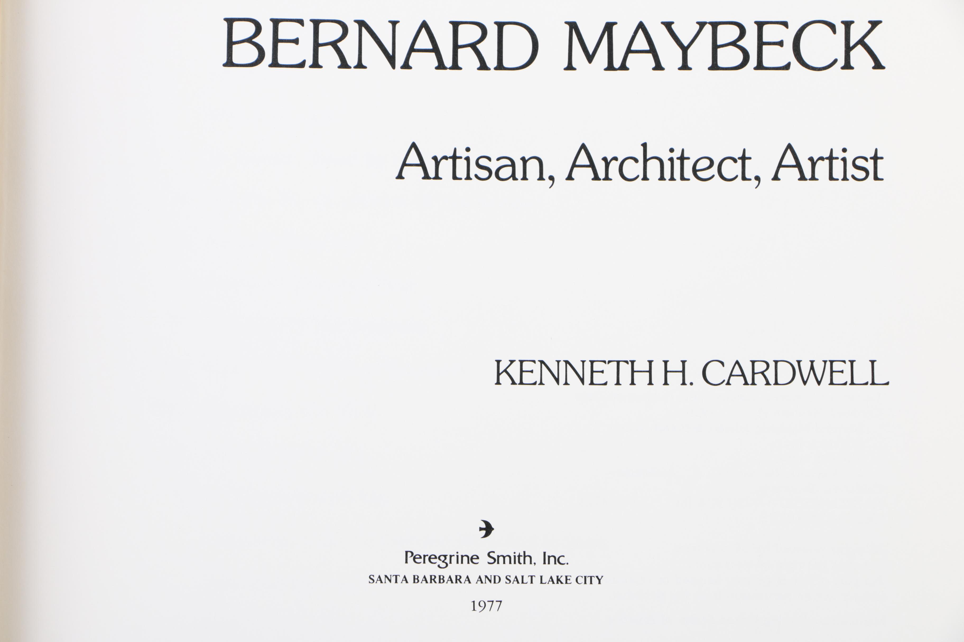 Architecture Books Including "Palladian Style" and "Bernard Maybeck"