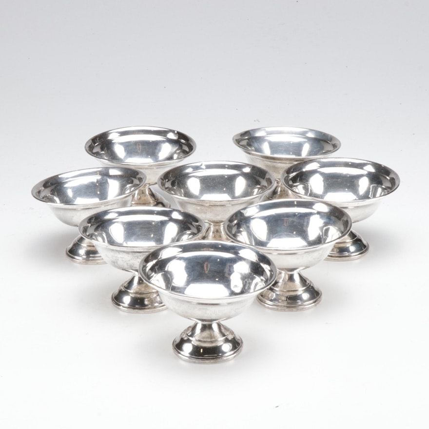 American Sterling Silver Sherbet Cups, Mid-Century