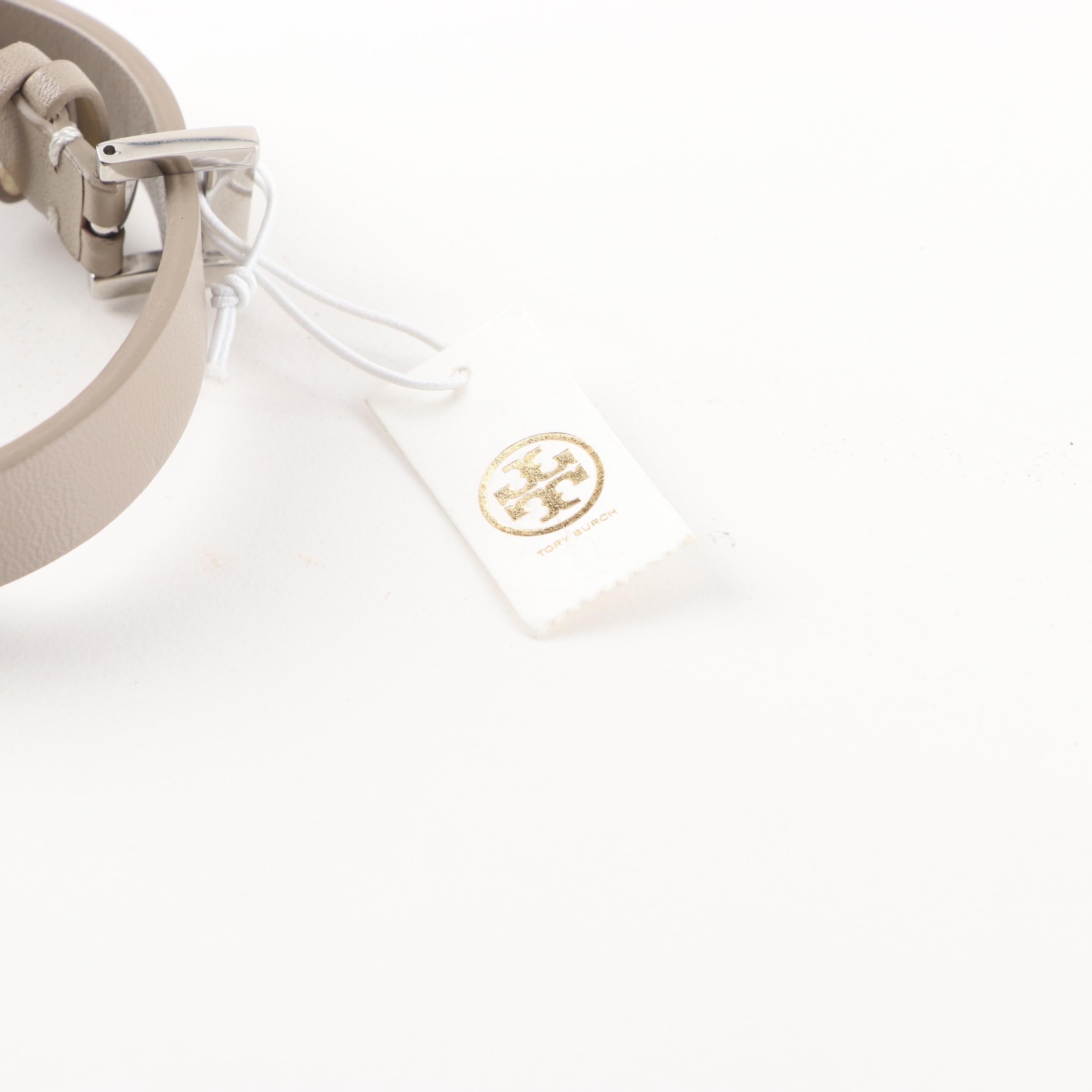 Tory Burch For FitBit Fret Leather Double Wrap Bracelets