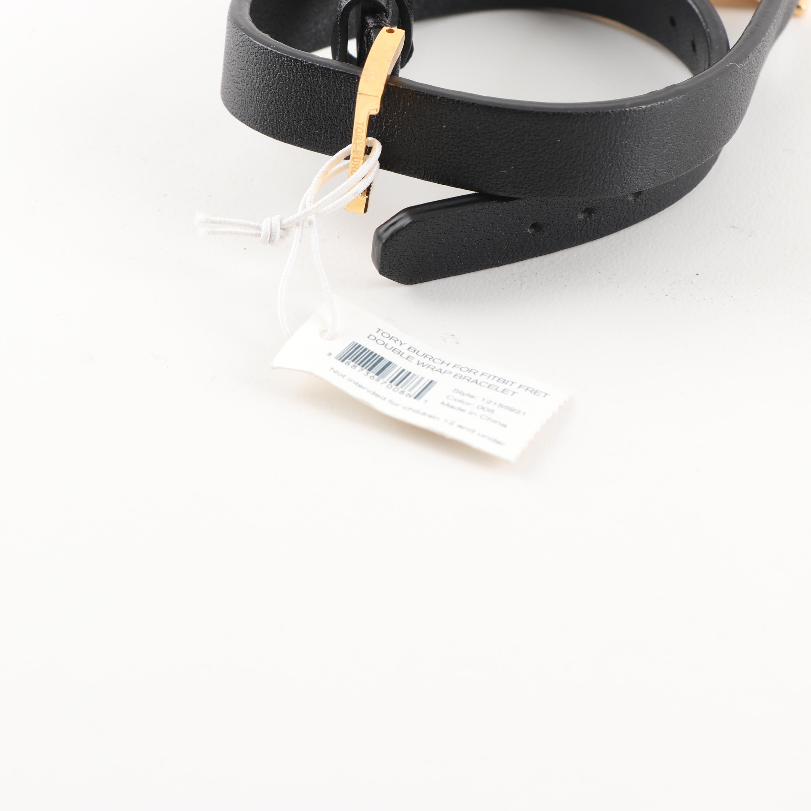 Tory Burch For FitBit Fret Leather Double Wrap Bracelets
