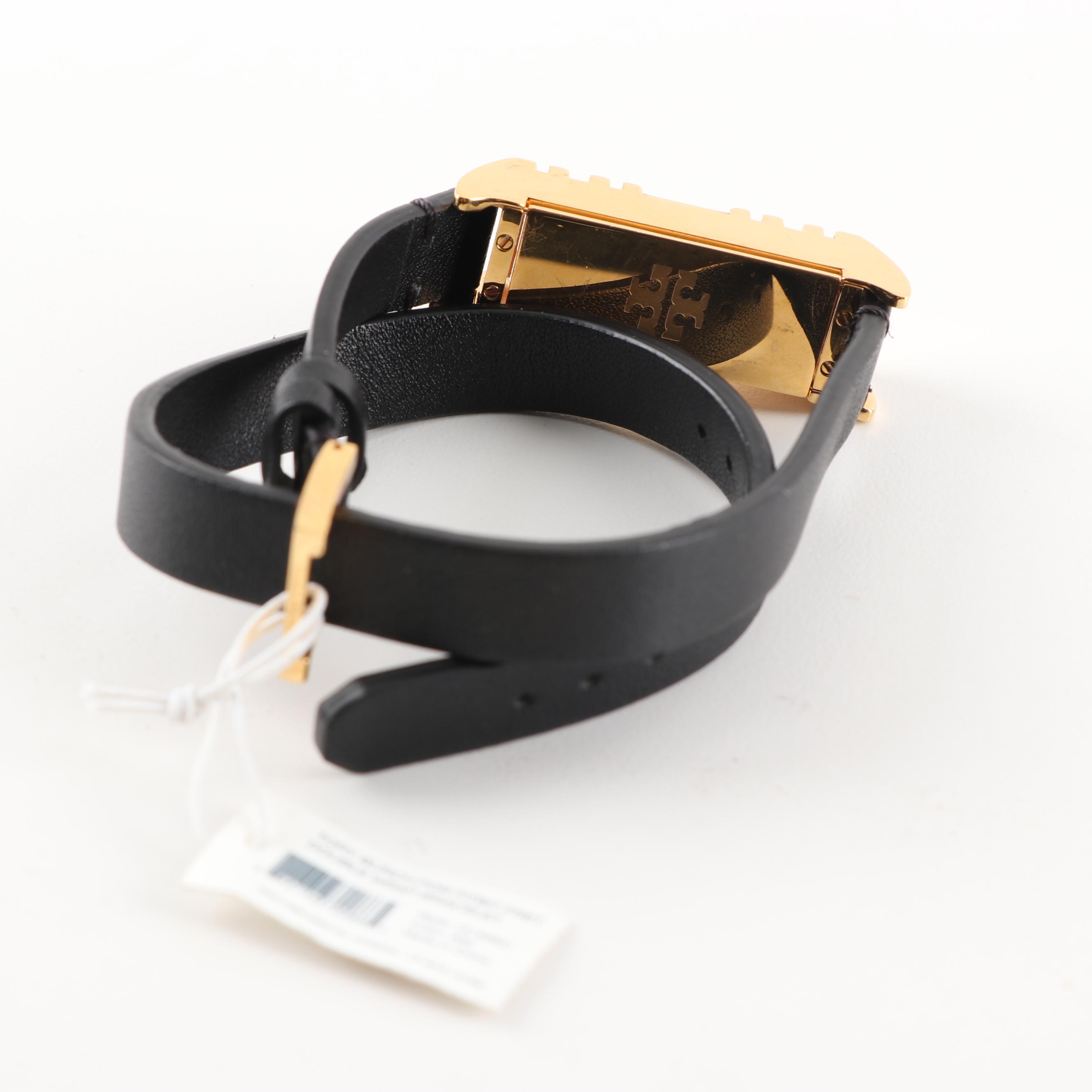 Tory Burch For FitBit Fret Leather Double Wrap Bracelets