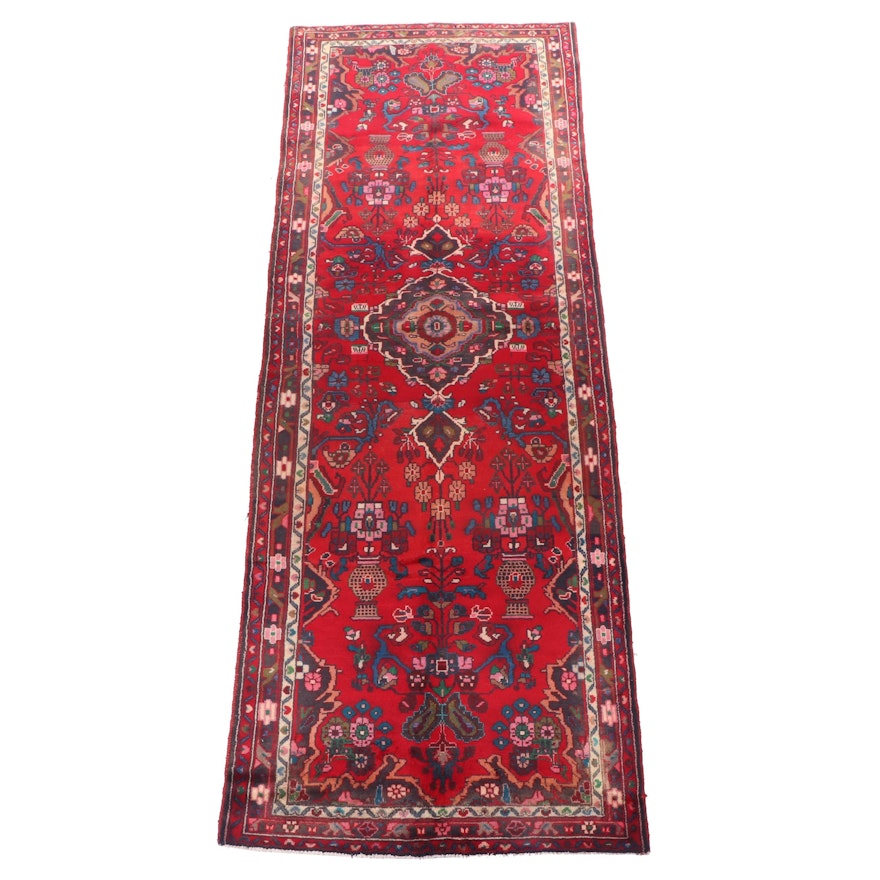 Hand-Knotted Persian Darjezine Wool Carpet Runner