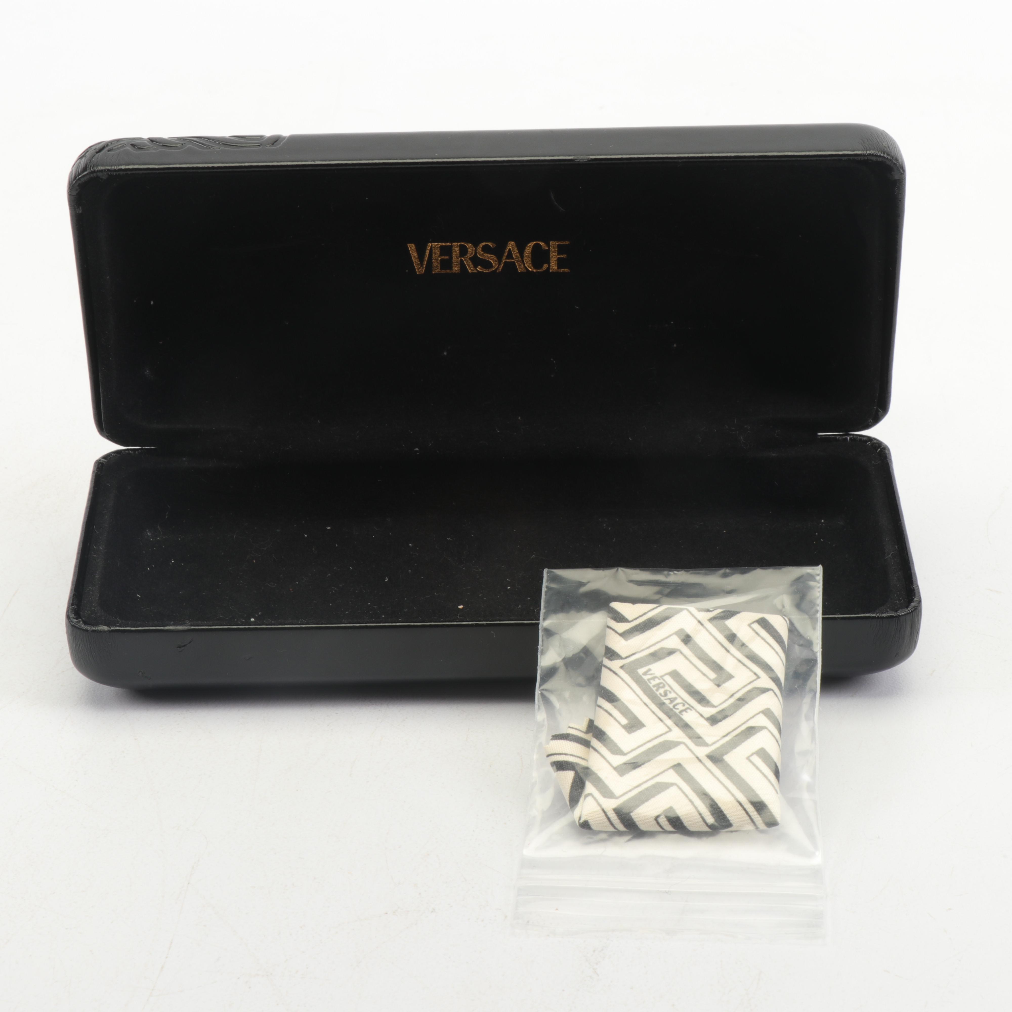 Gianni Versace Model 395 Italian Sunglasses in Black with Case