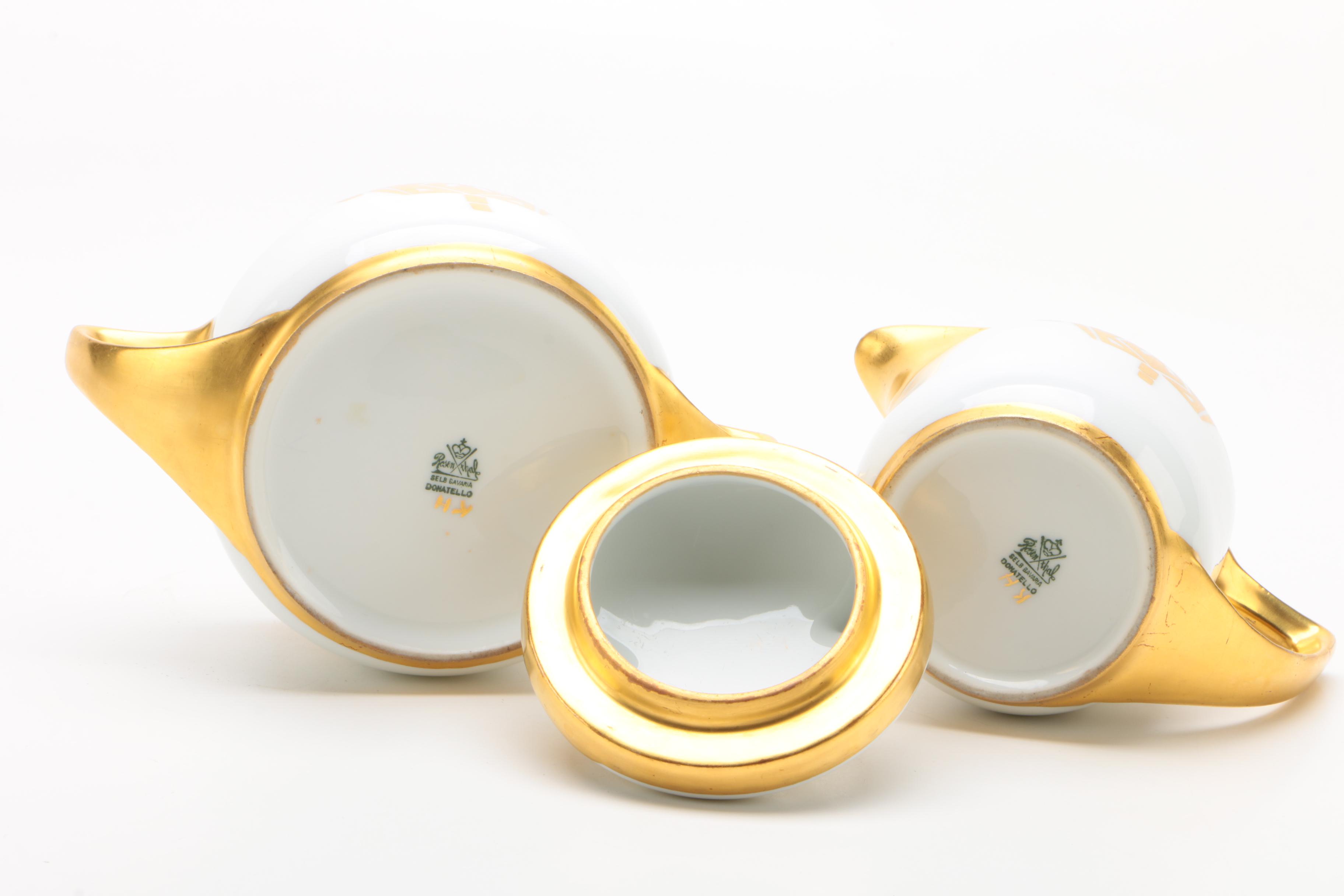 Rosenthal "Donatello" Cream Jug and Covered Sucrier, 1910
