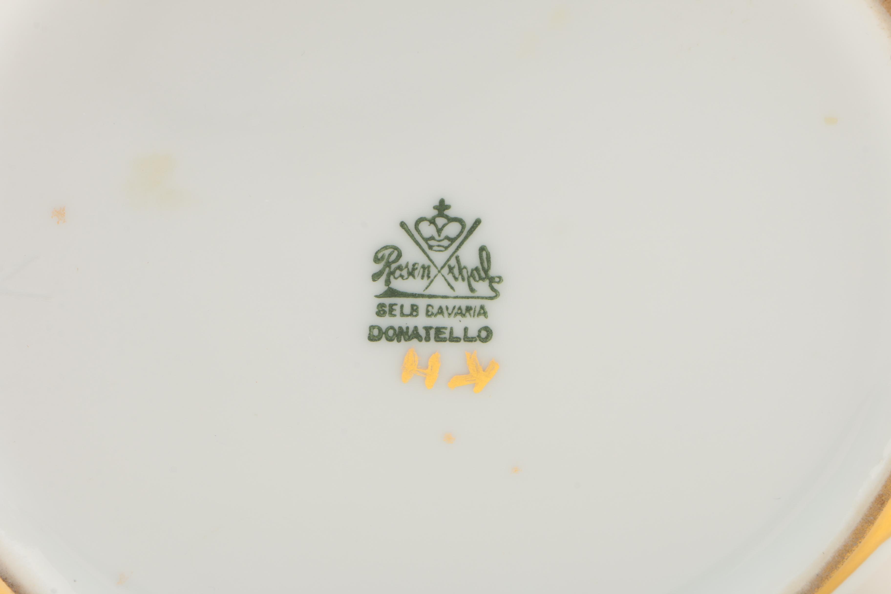 Rosenthal "Donatello" Cream Jug and Covered Sucrier, 1910