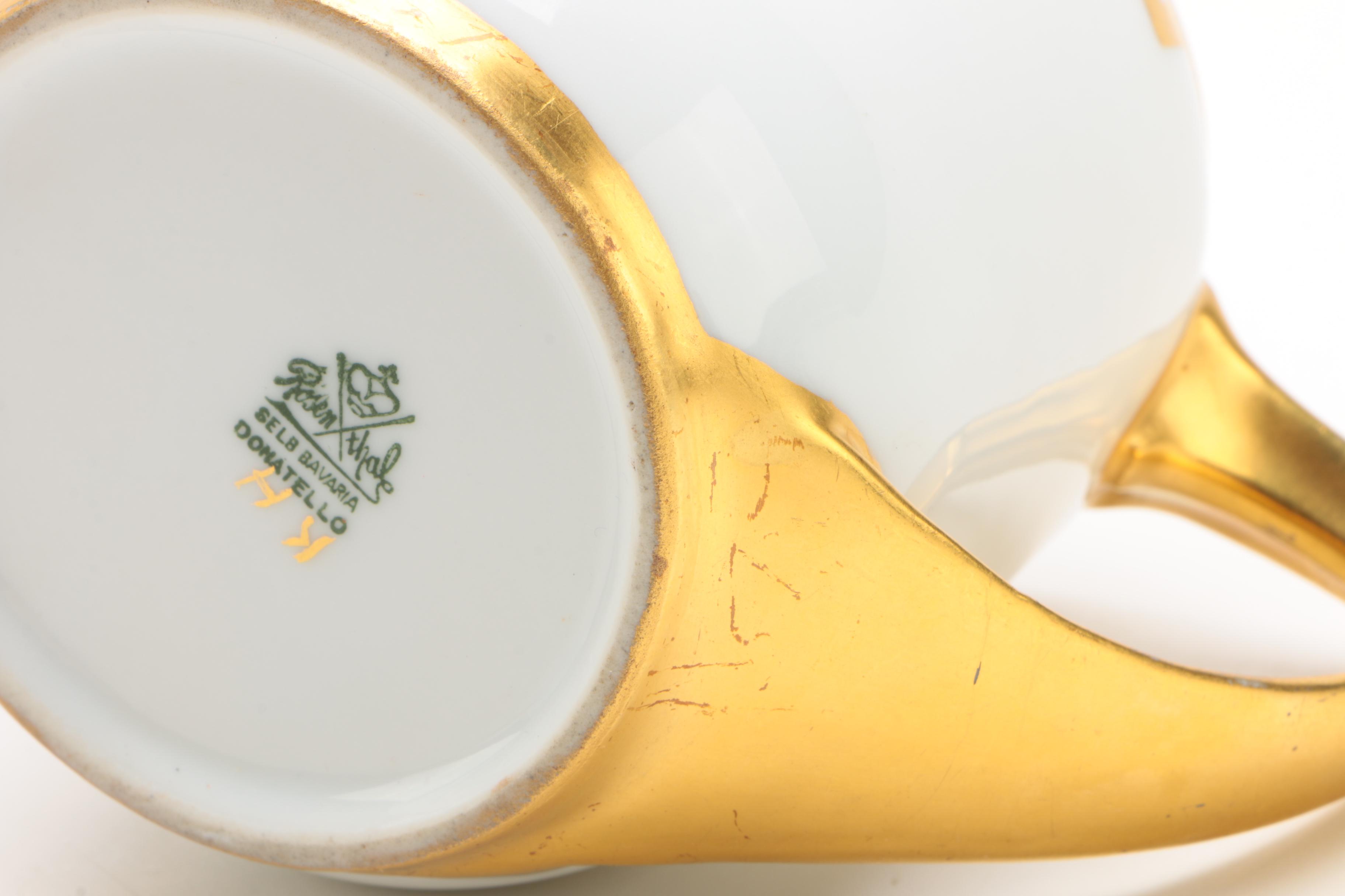 Rosenthal "Donatello" Cream Jug and Covered Sucrier, 1910