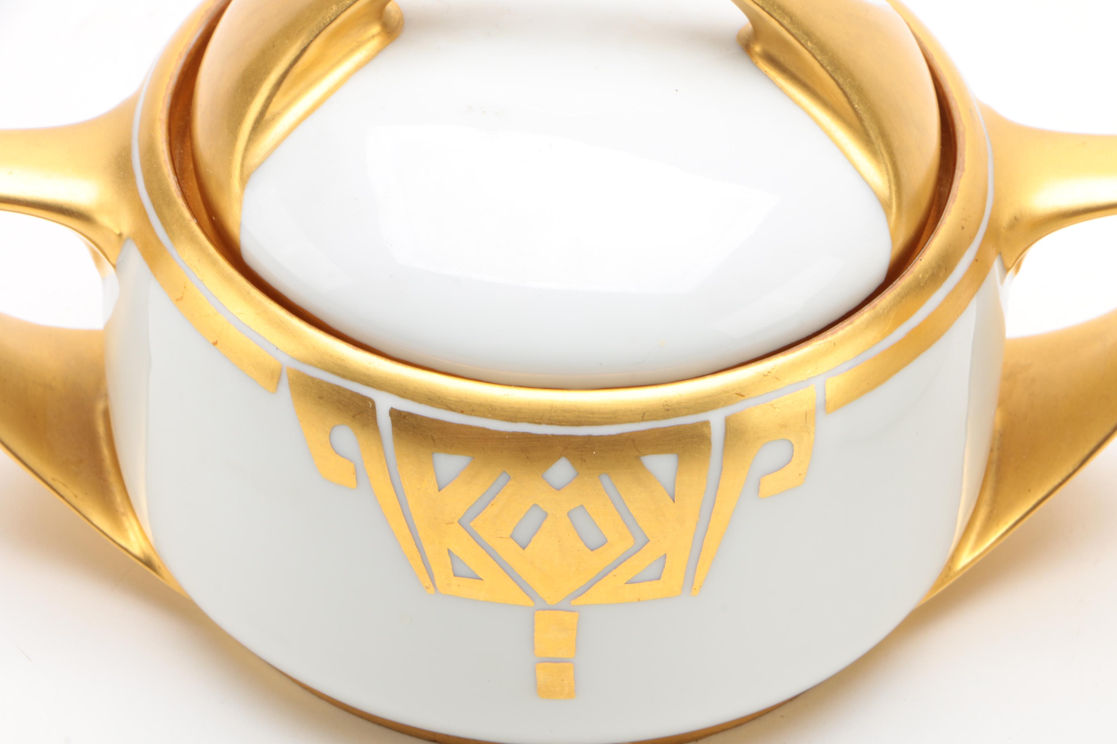 Rosenthal "Donatello" Cream Jug and Covered Sucrier, 1910