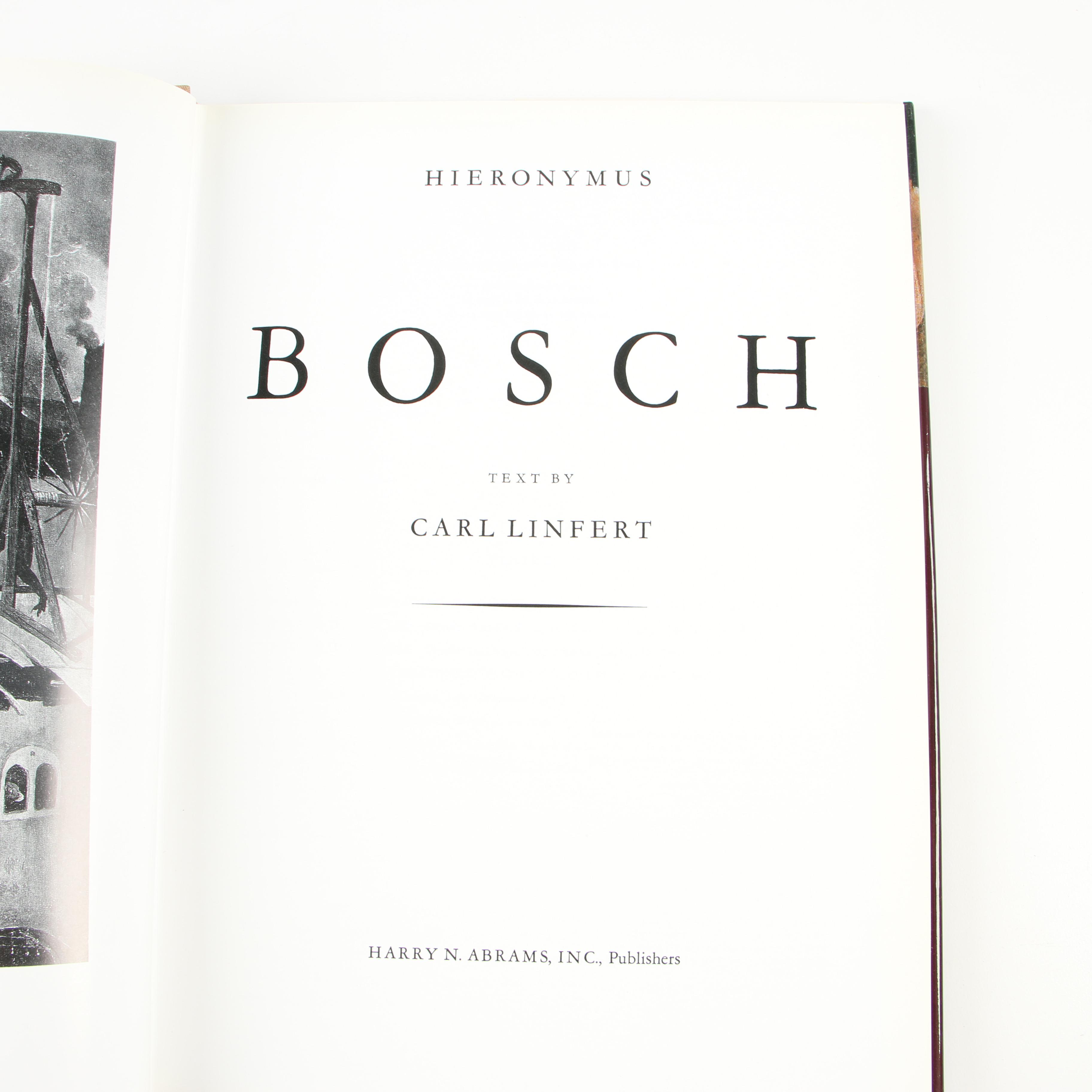 Hieronymus Bosch Art Books Including "The Complete Drawings and Paintings"