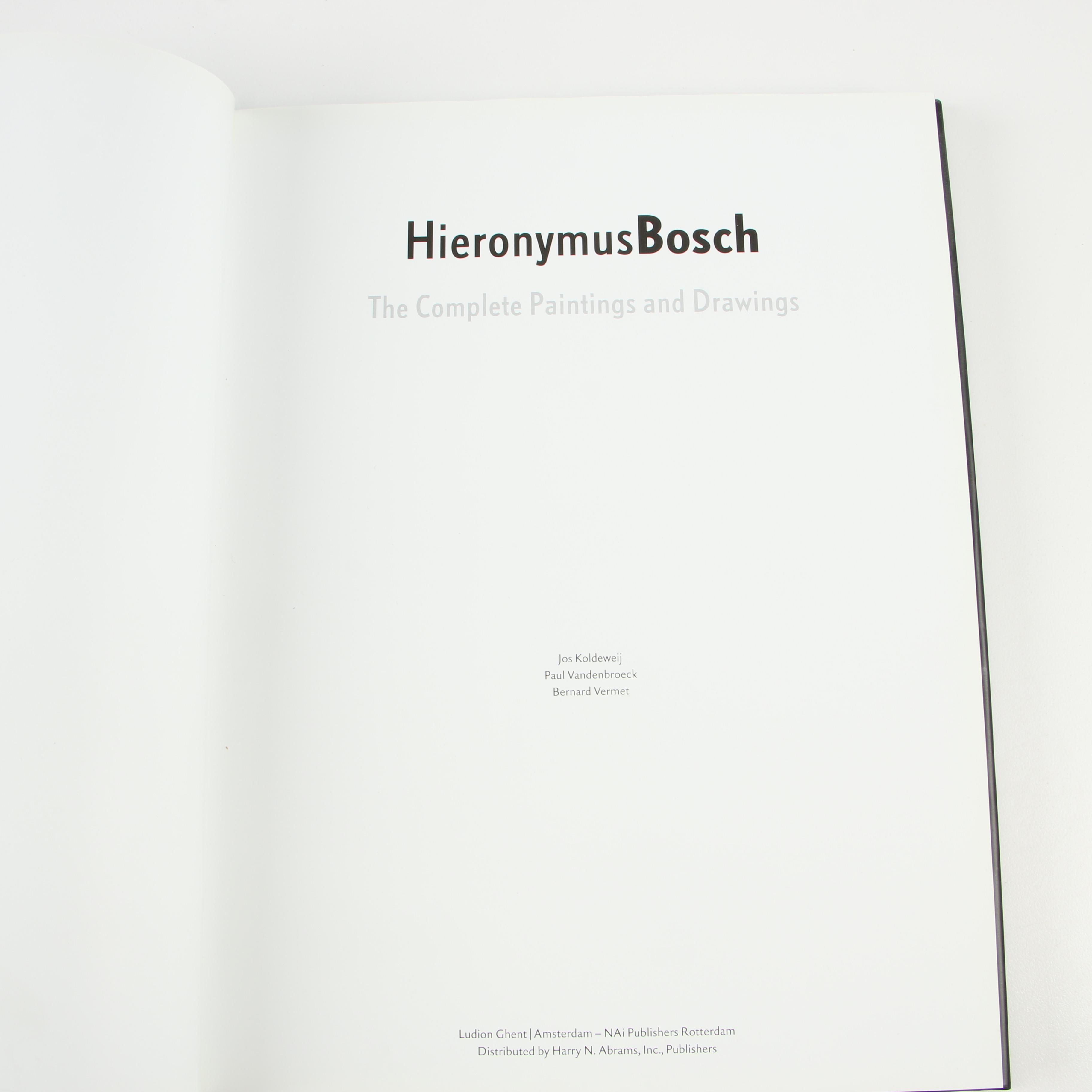 Hieronymus Bosch Art Books Including "The Complete Drawings and Paintings"