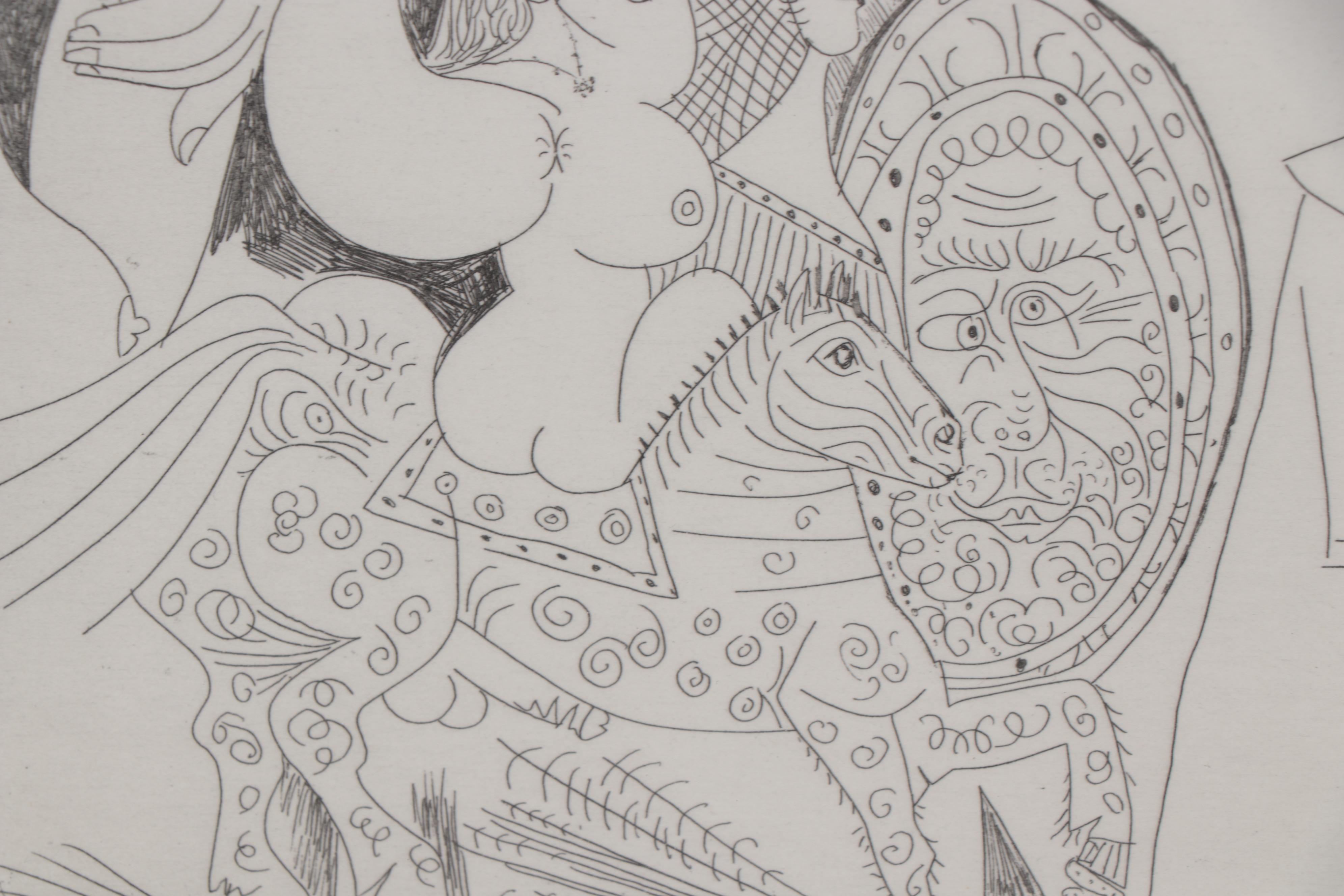 Pablo Picasso 1968 Etching from "347 Gravures"