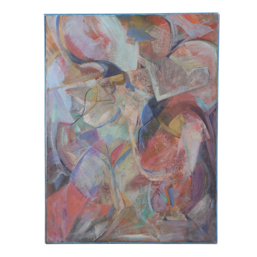 Late 20th Century Abstract Oil Painting