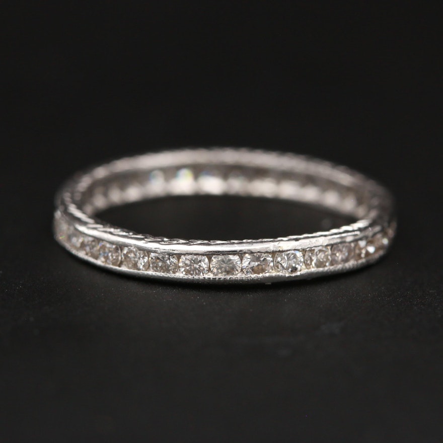 Platinum Diamond Eternity Band