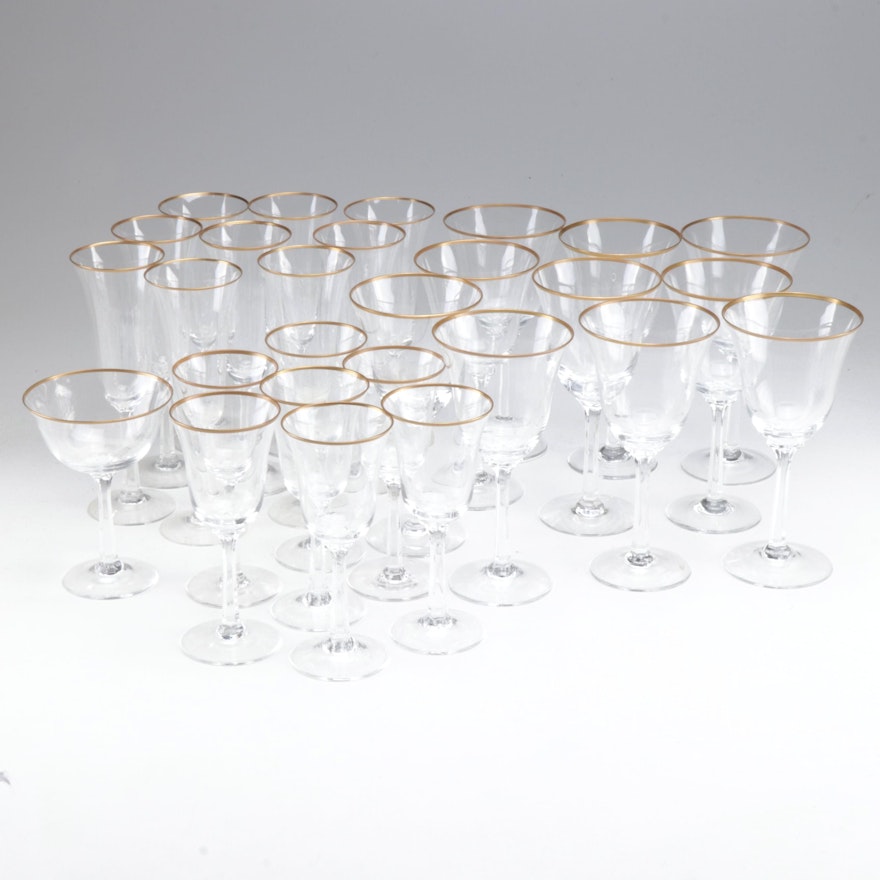 Lenox "Hayworth" Gold Trim Stemware