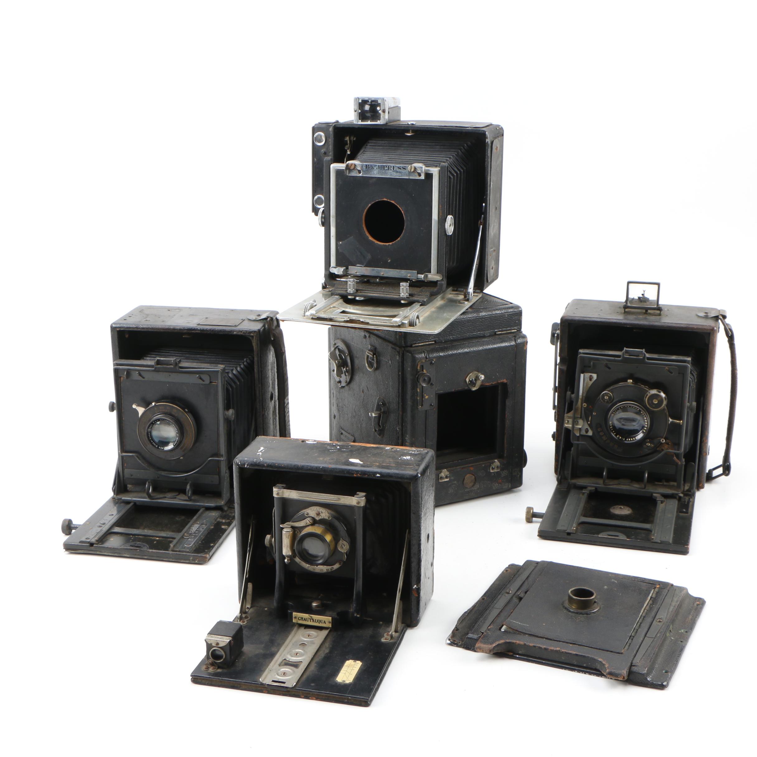 Burke & James Press Camera, Graflex Speed Graphic and Others, Vintage