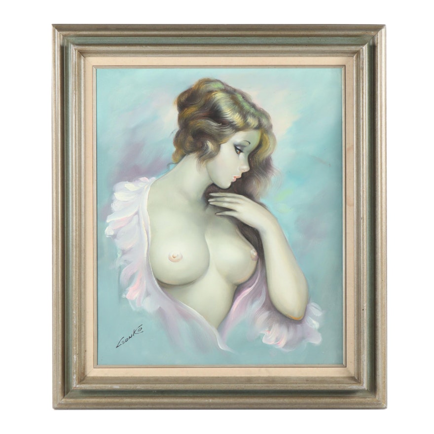 Leonko Oil Portrait of Female Nude