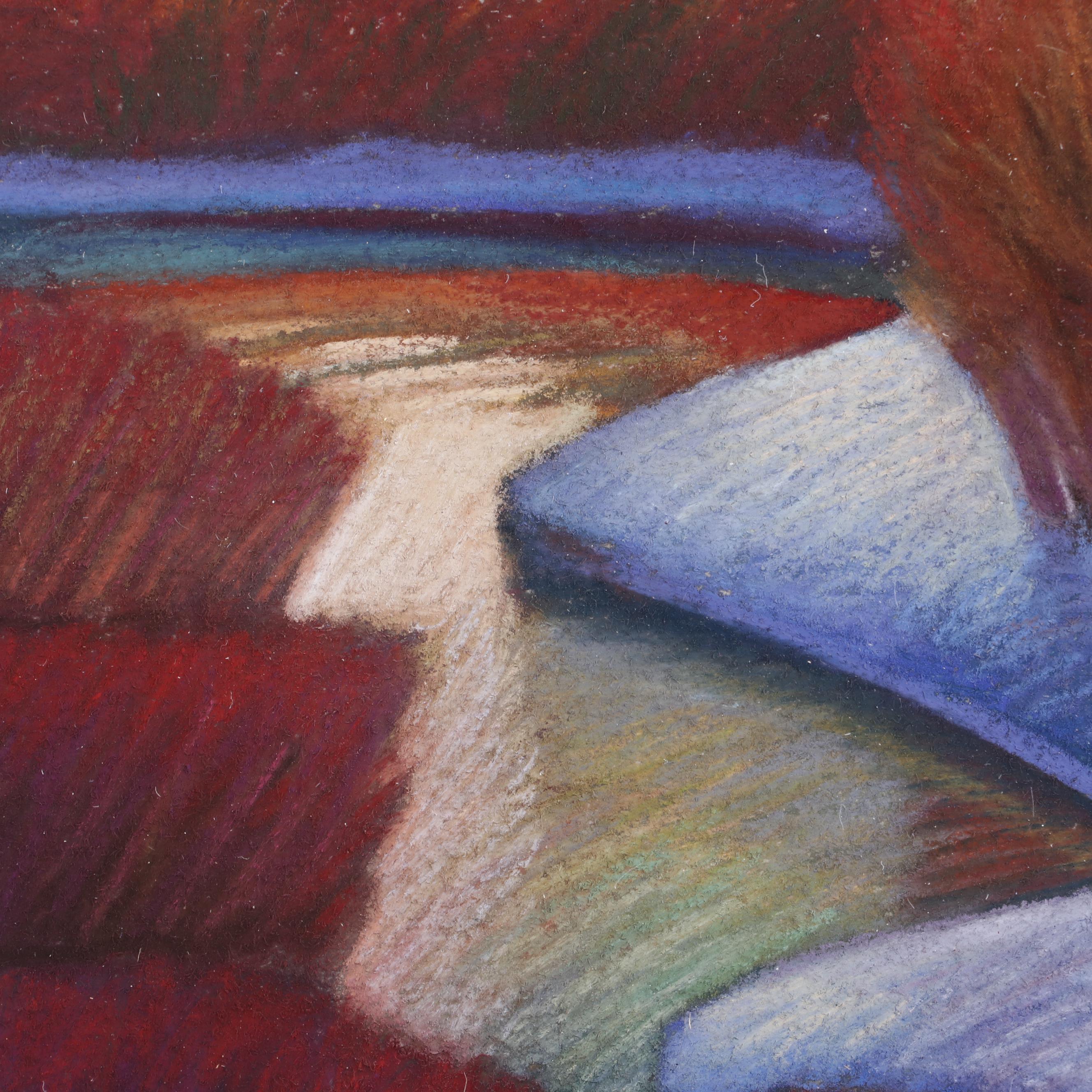 Marilyn Ruseckas Pastel Drawing "Winter Color," 2002