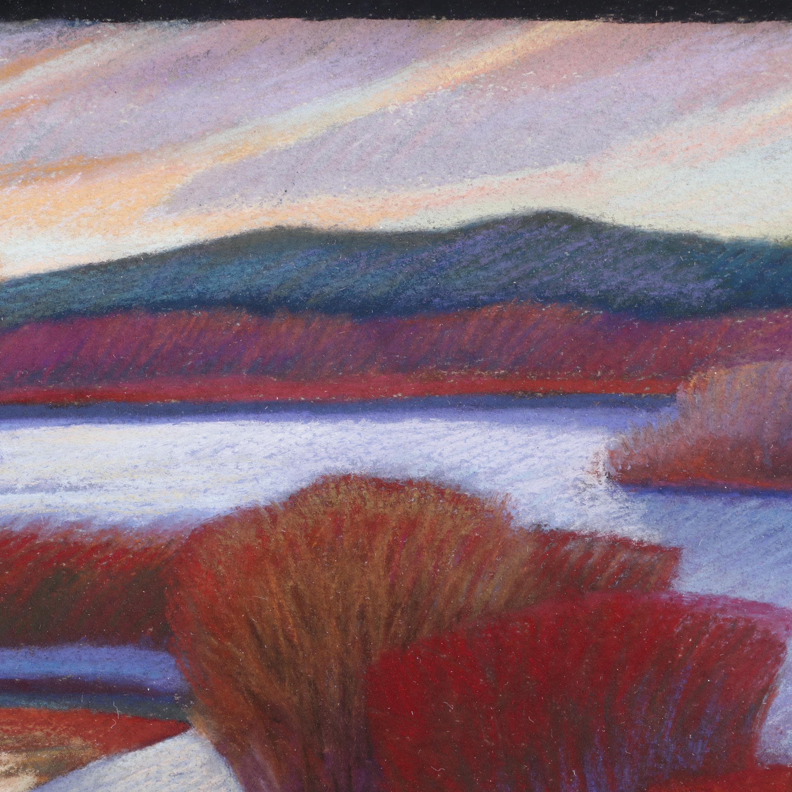 Marilyn Ruseckas Pastel Drawing "Winter Color," 2002
