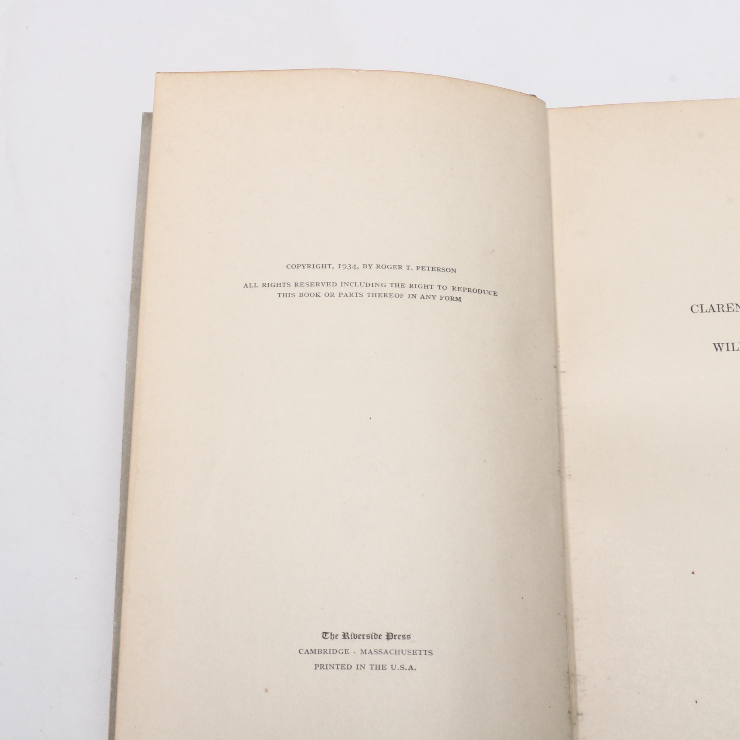 1934 Signed First Edition "A Field Guide to the Birds" by Roger Tory Peterson